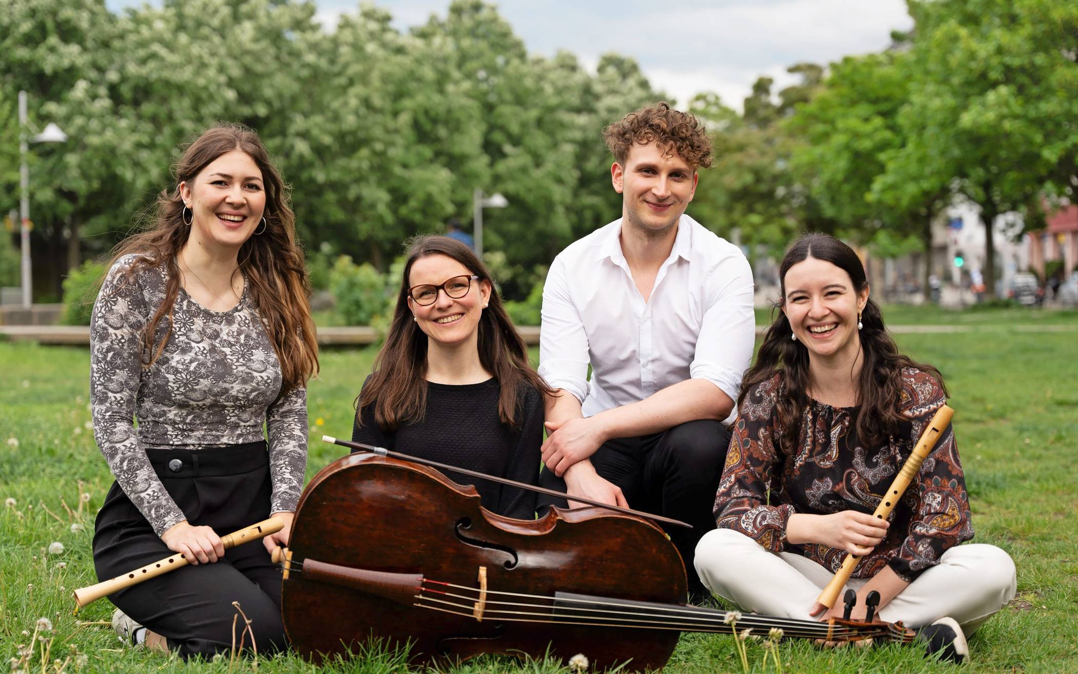 Das Ensemble Barock-Plus spielt beim Serenadenkonzert in Krefeld.   