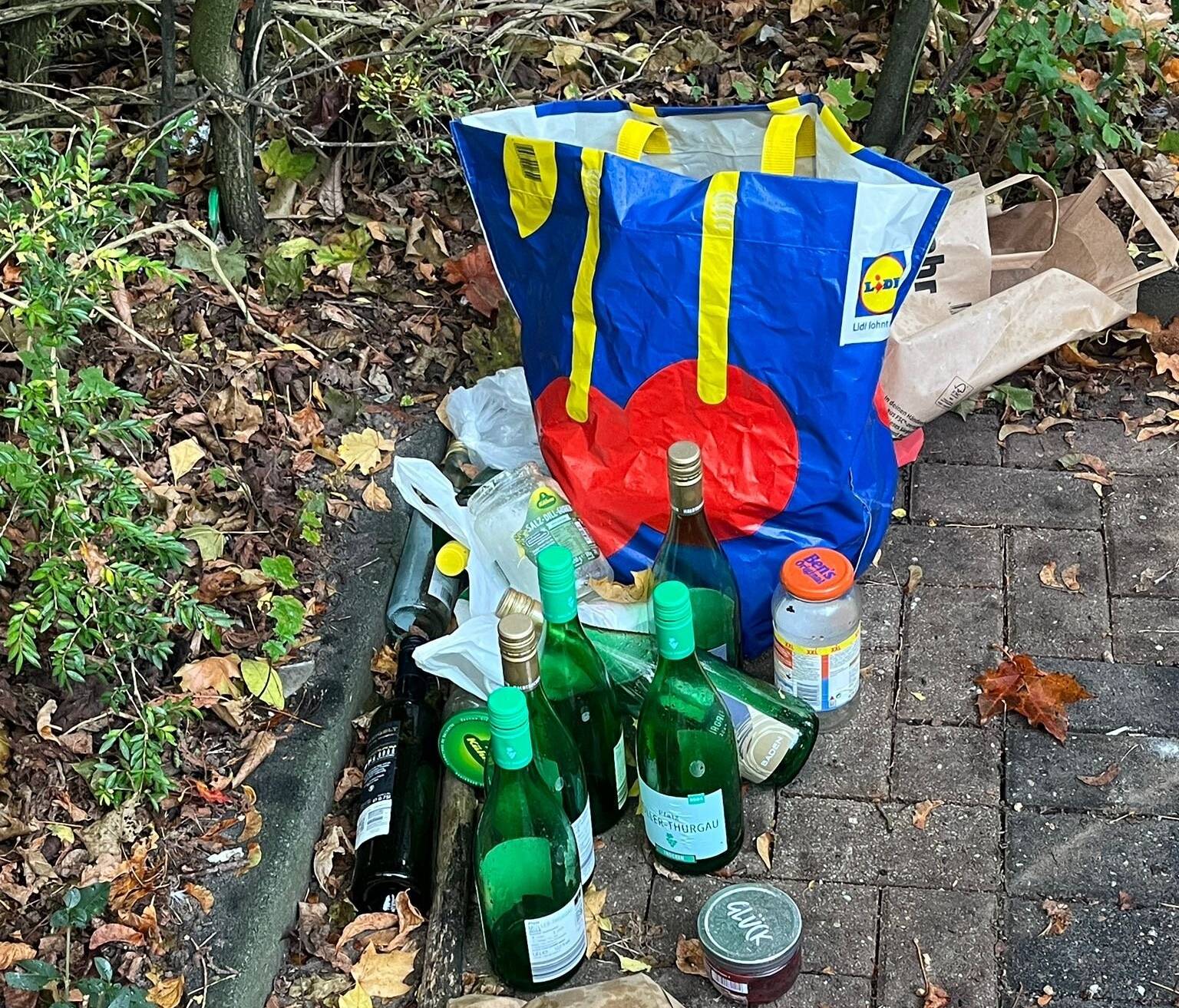 Leider wird immer mehr wilder Müll an den Containerstandorten hinterlassen.