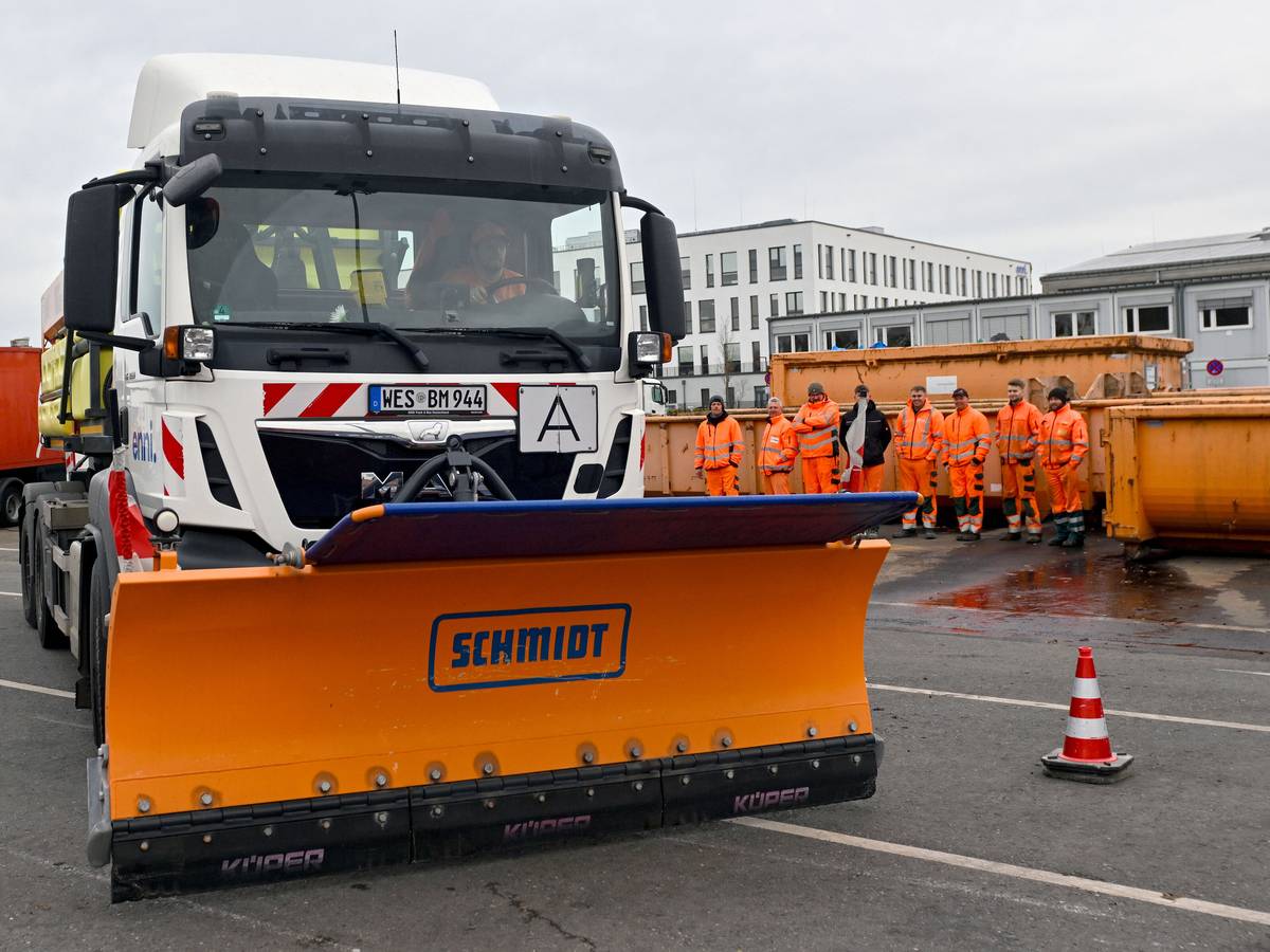 Winterdienst probte am Betriebshof den Ernstfall