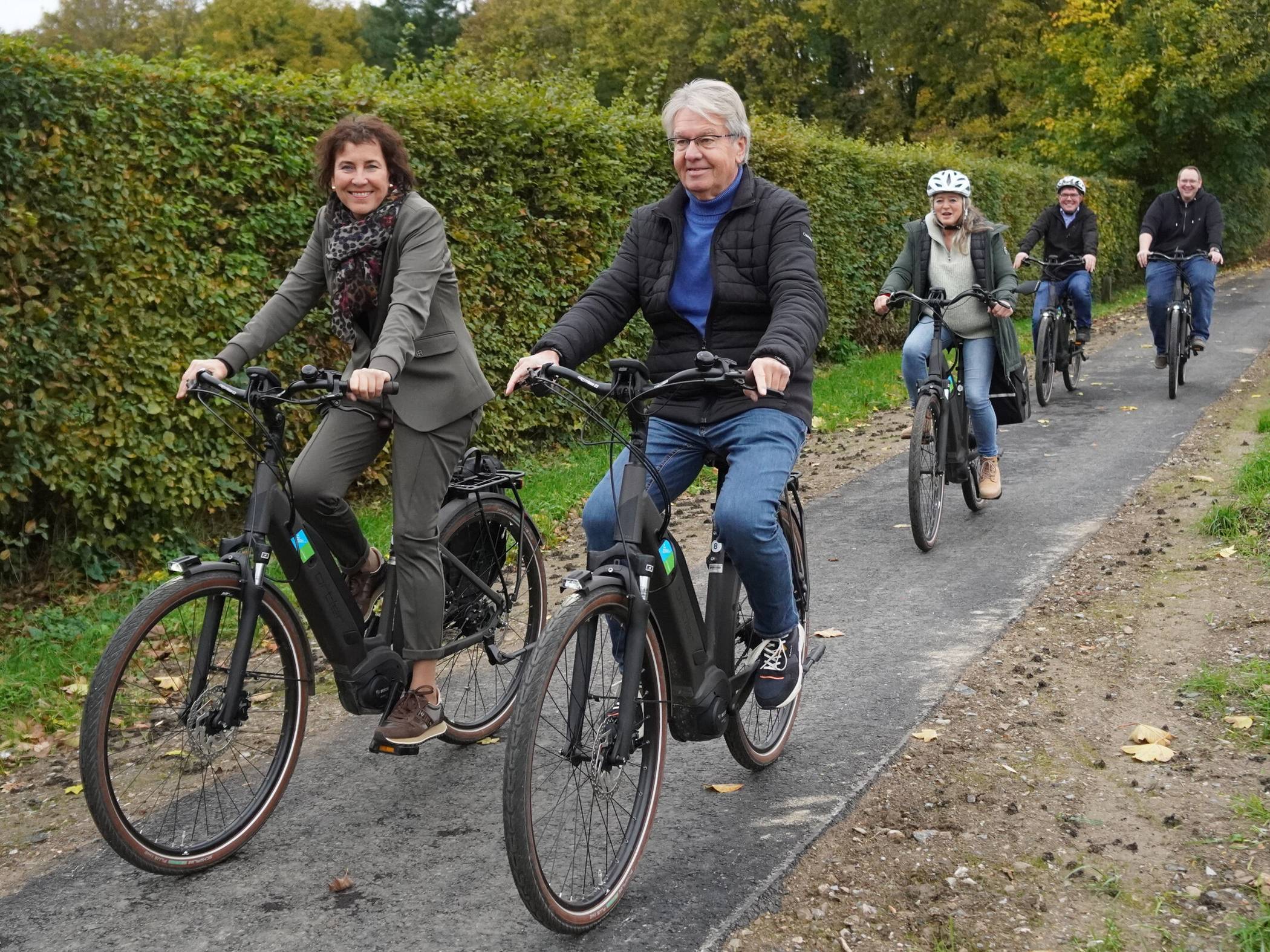 Der Radweg zwischen Dülken und Boisheim wurde jetzt offiziell eingeweiht.  