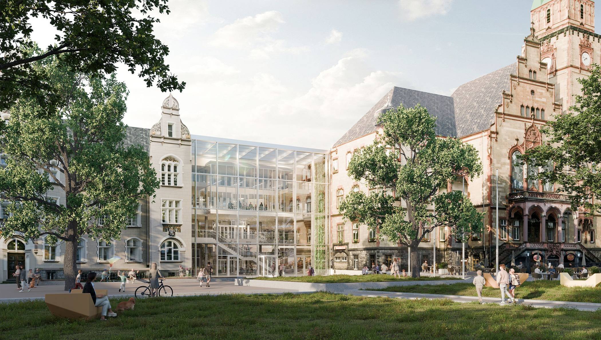  Die nächste Etappe der Rückbauarbeiten für den Rathaus-Neubau in Rheydt läuft an – die notwendigen Abrissarbeiten starten am kommenden Montag. 