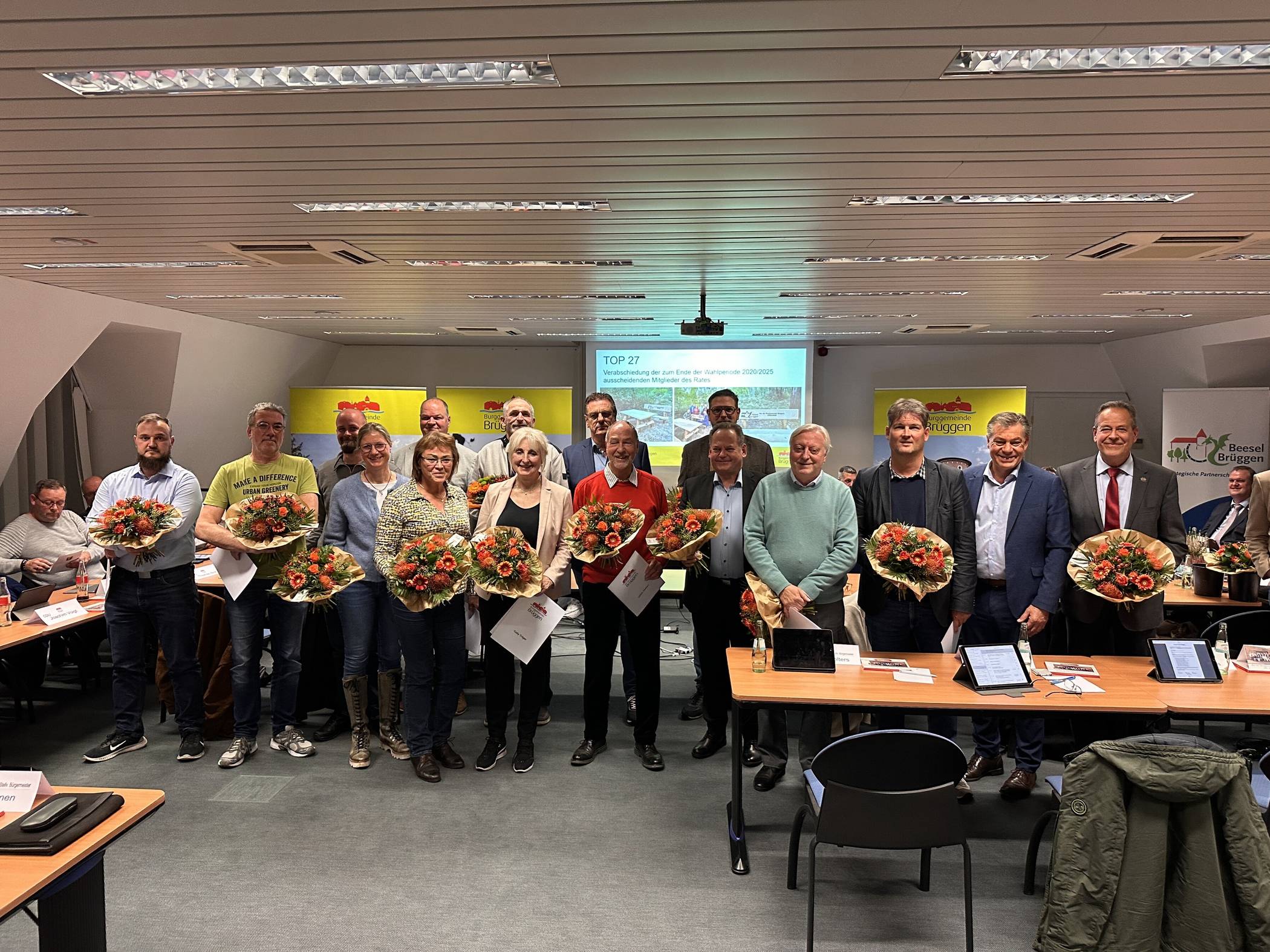 Frank Gellen (zweiter v. r.) wurde offiziell verabschiedet.   