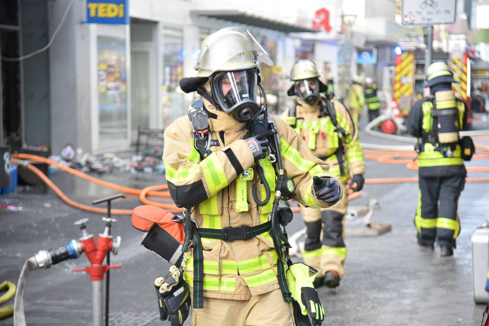 Brand in der Krefelder City

