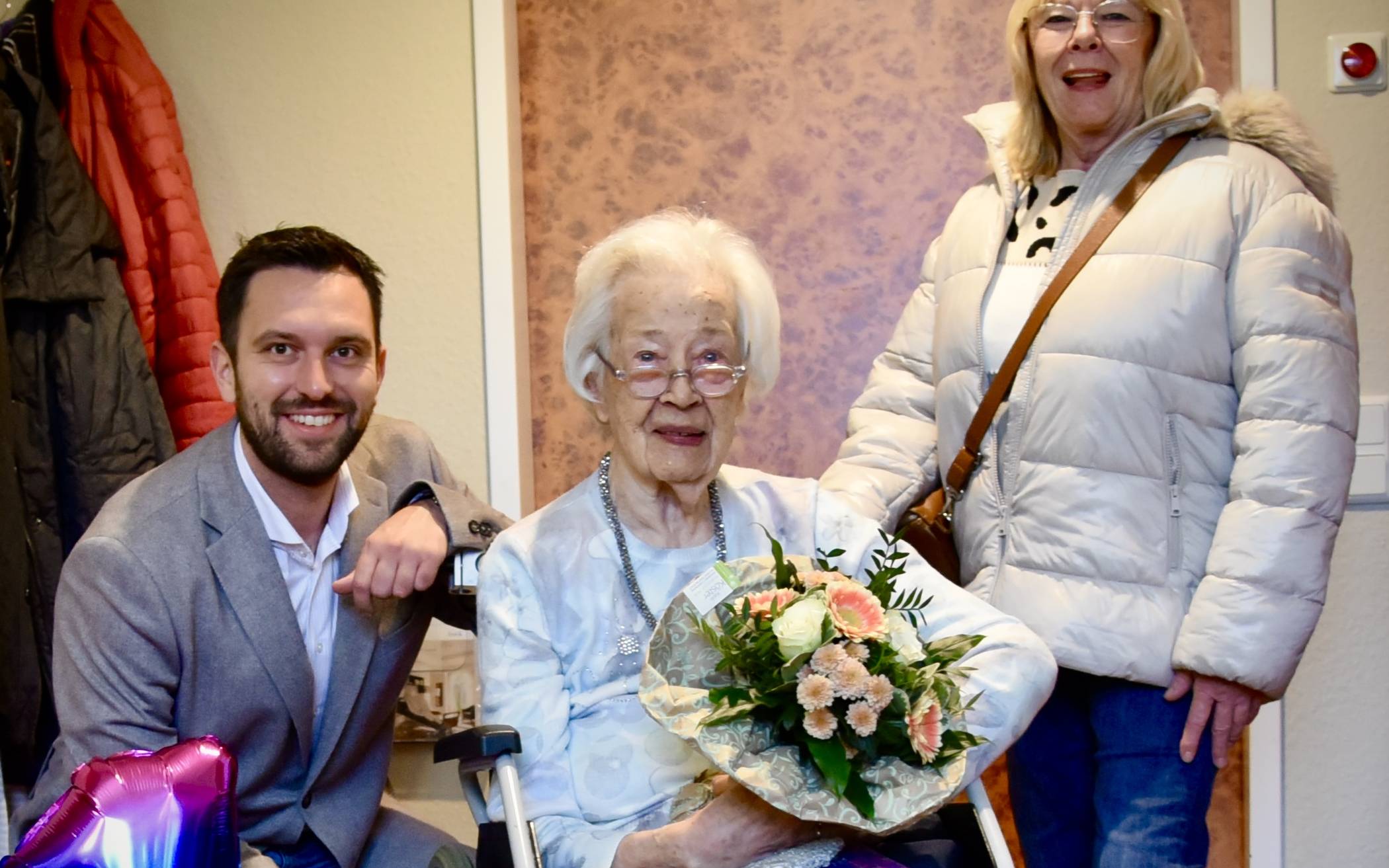 Bürgermeister Philipp Richter und Ortsvorsteherin Franziska