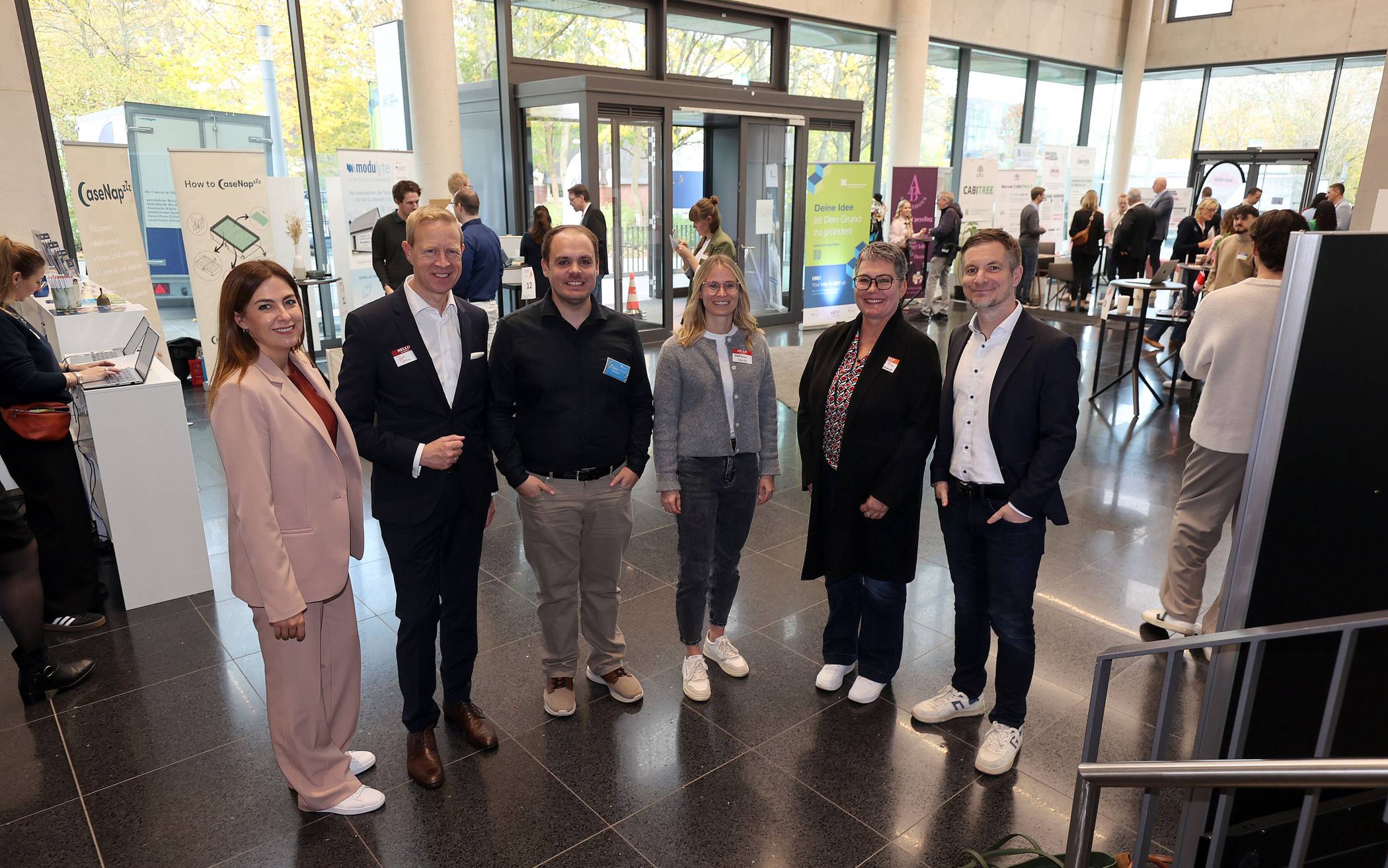 Freuen sich auf die Gründungswoche (v.l.):