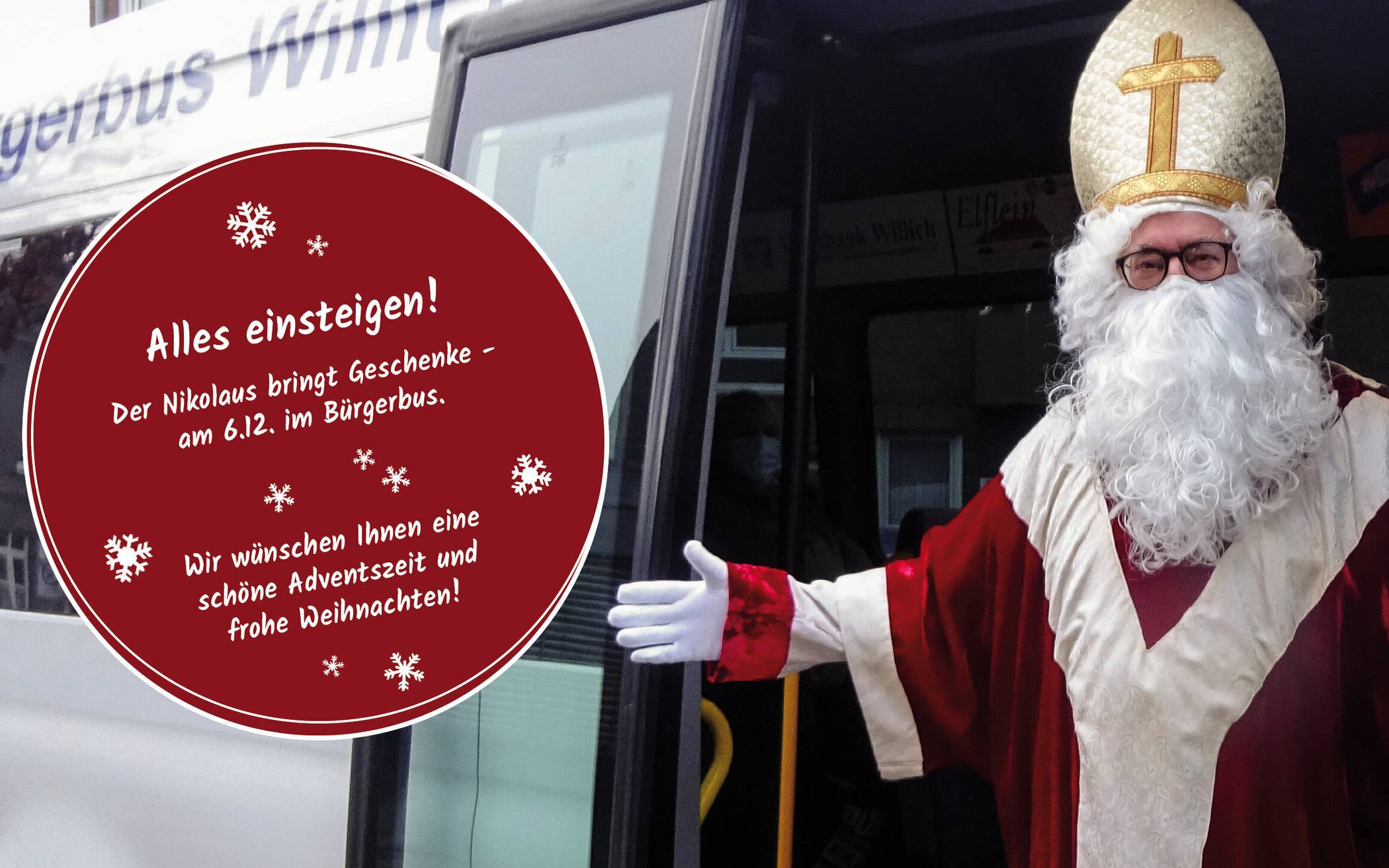 Der Nikolaus
ist mit an Bord