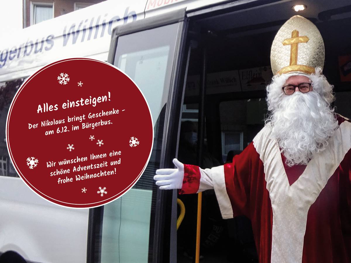 Der Nikolaus
ist mit an Bord