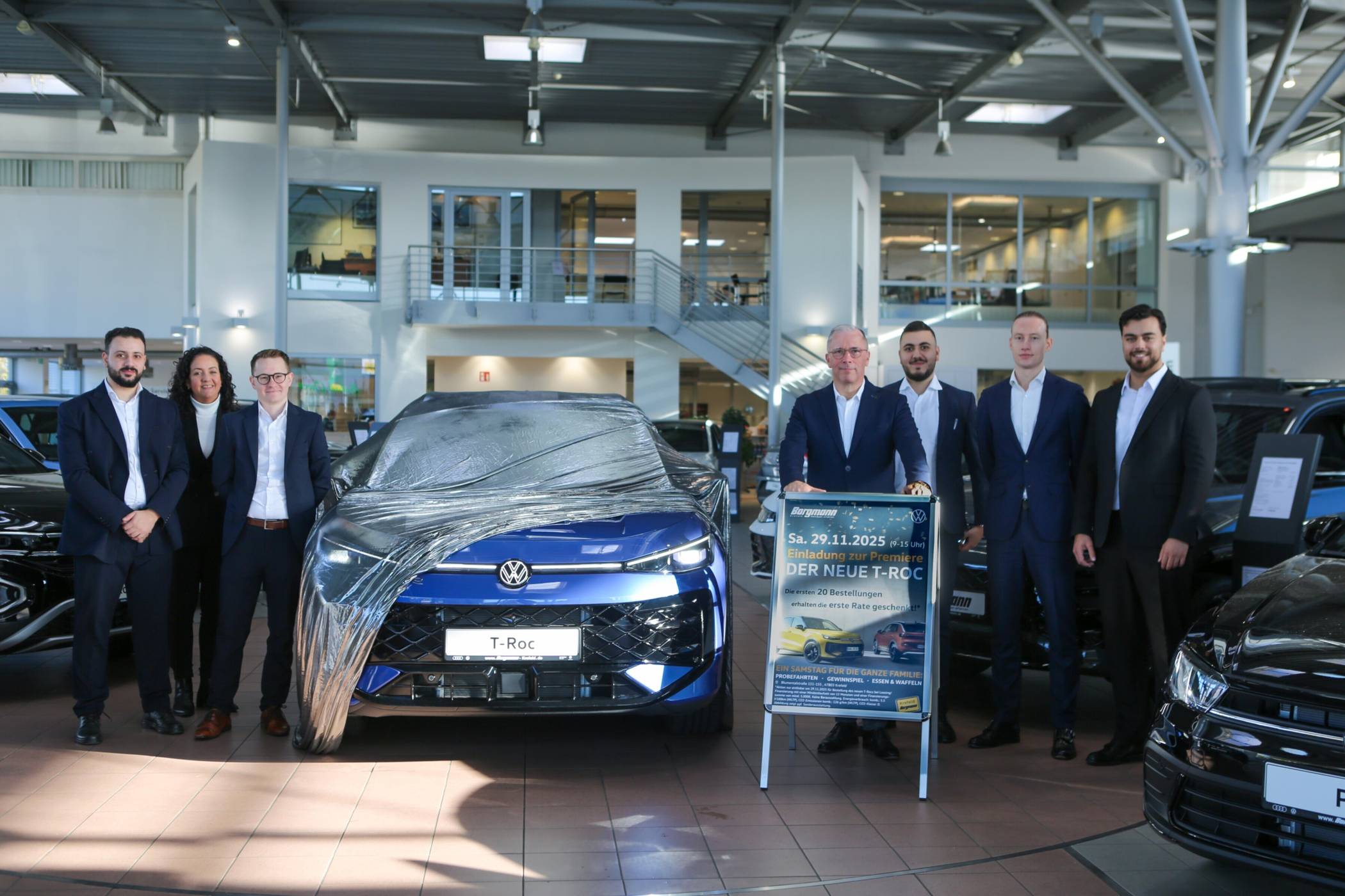 29. November bei Volkswagen Borgmann - Einladung zur T-Roc Premiere am