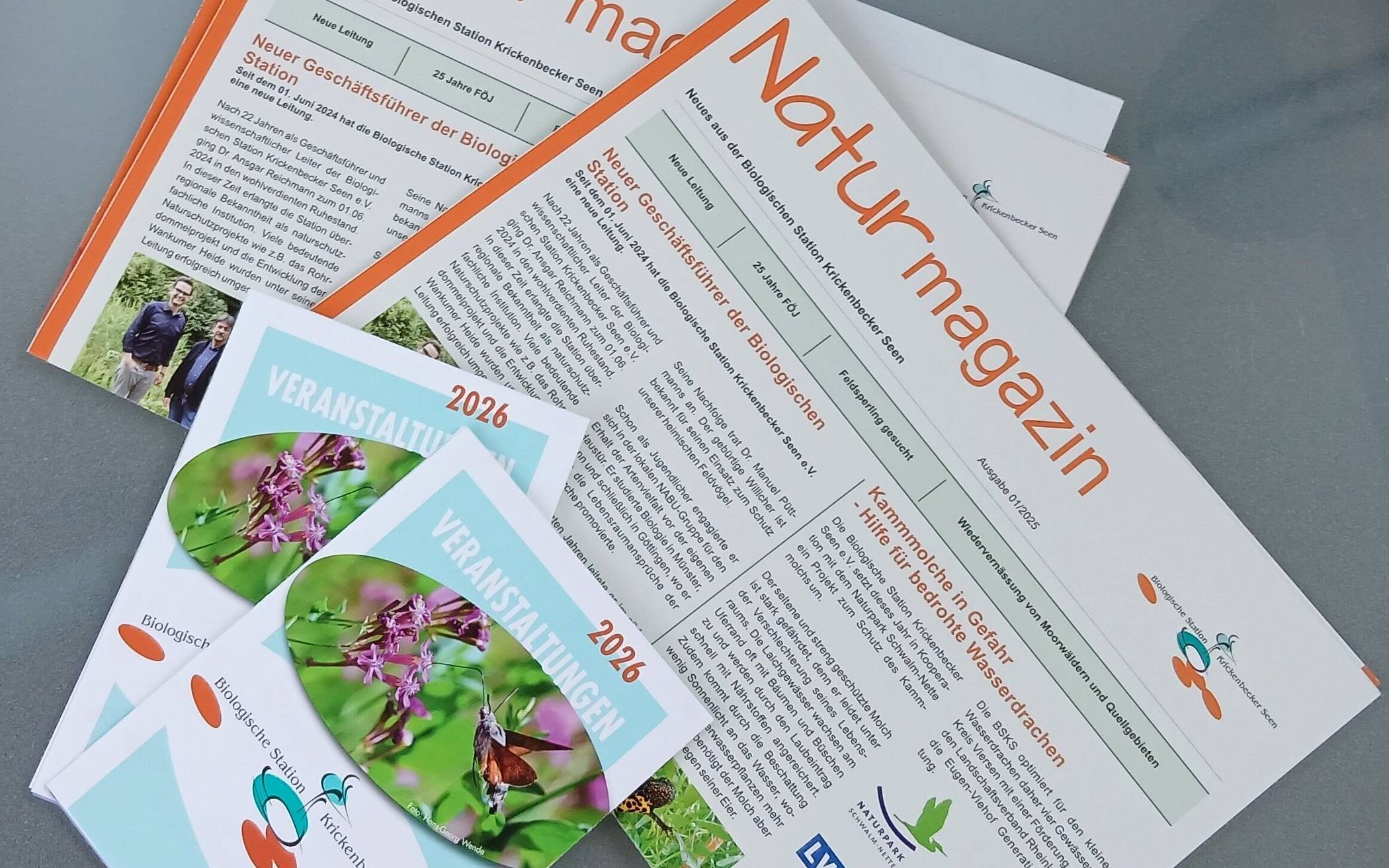 Das neue Naturmagazin und das Veranstaltungsprogramm