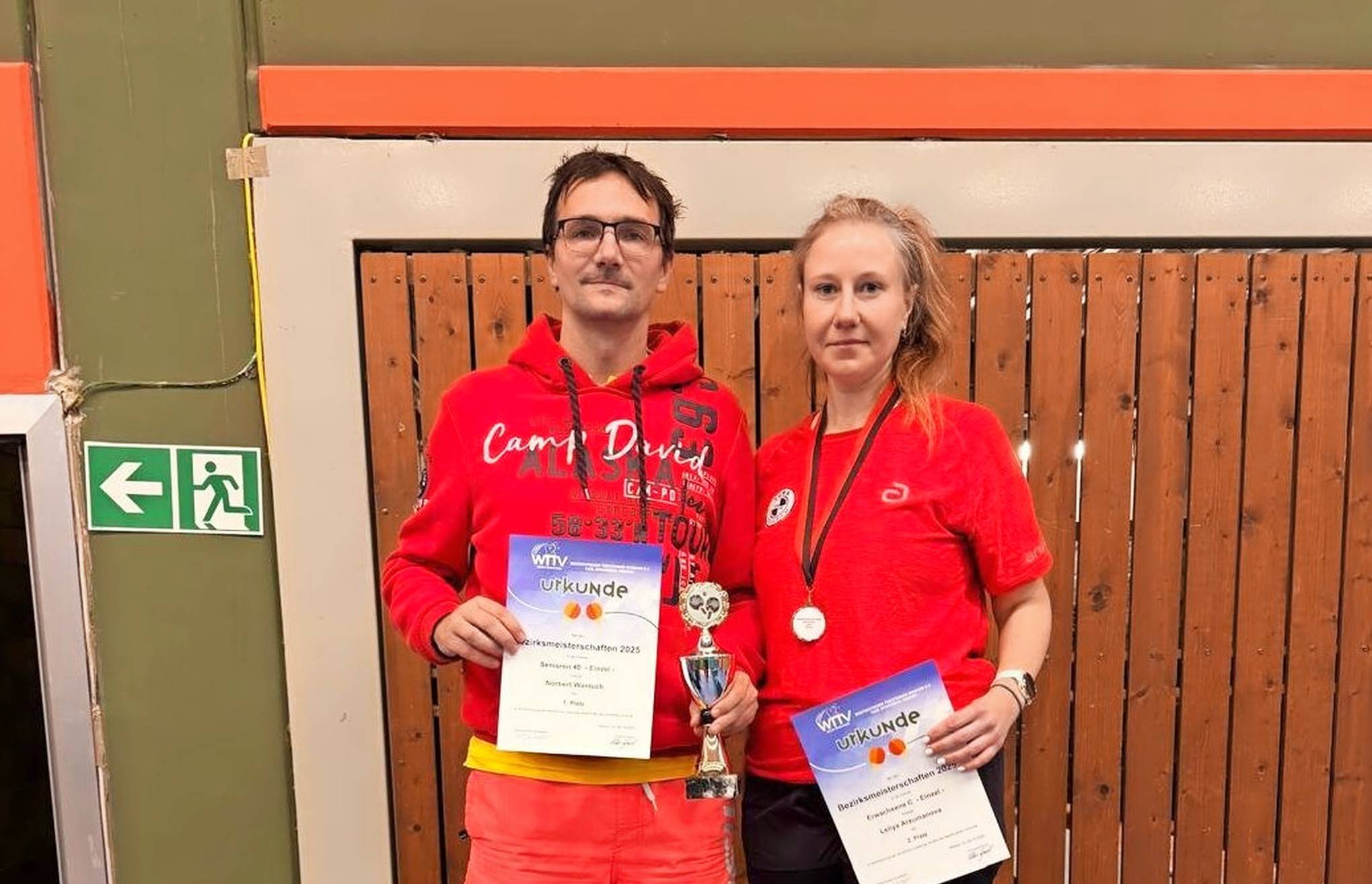 In Weeze für TURA Büderich erfolgreich: Norbert Wantuch und Leliya Arzumanova. 