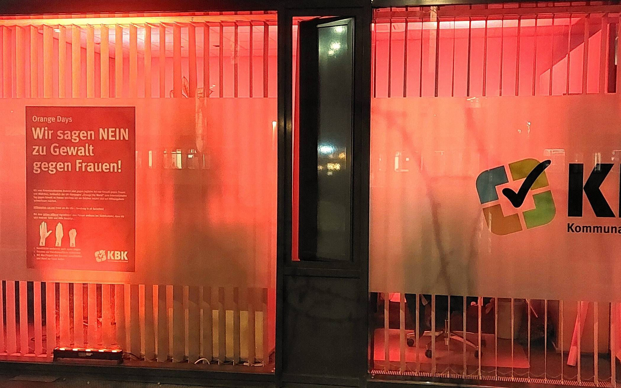 Sichtbares Zeichen gegen Gewalt an Frauen und Mädchen 