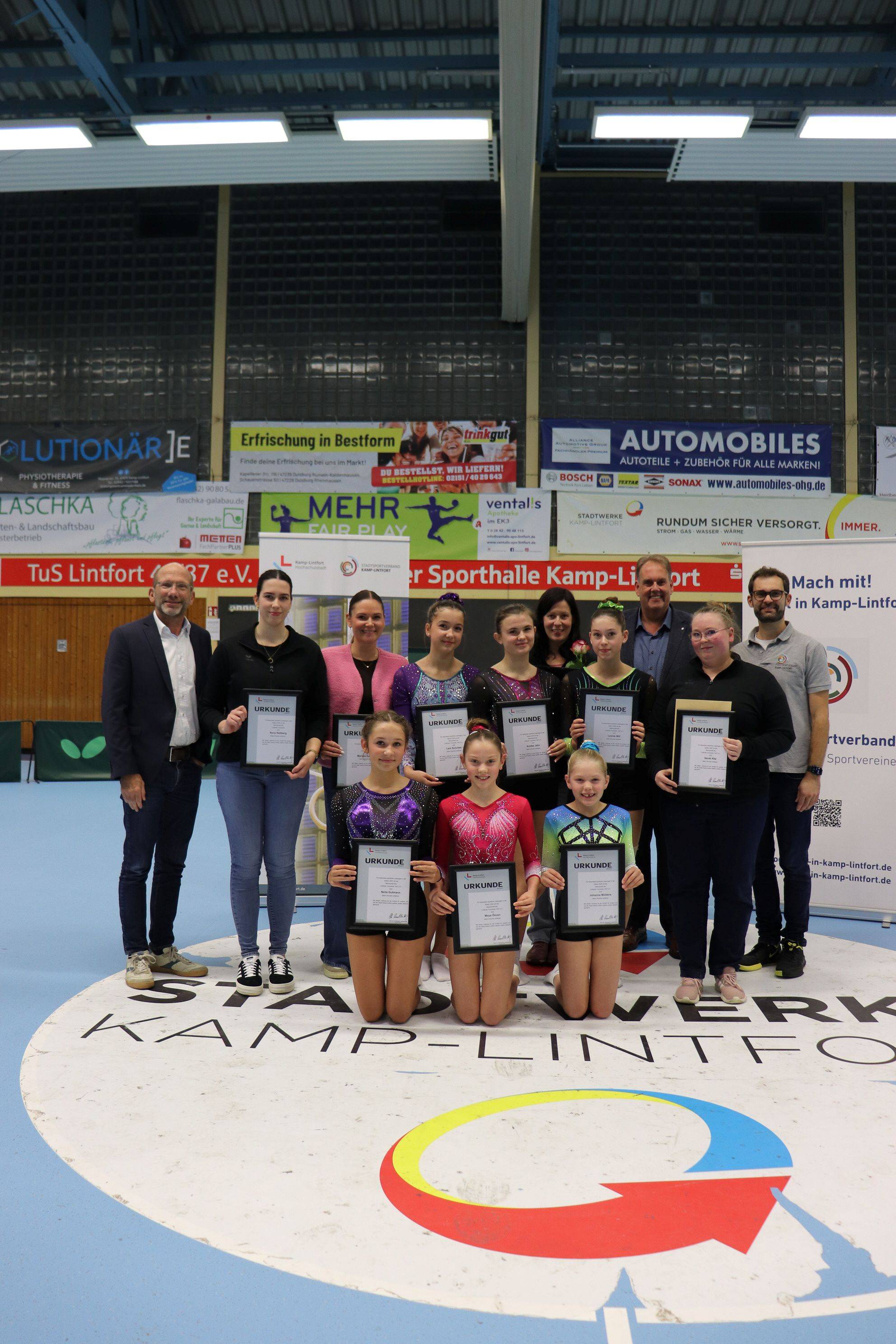 Team Leistungsturnerinnen des Lintforter...