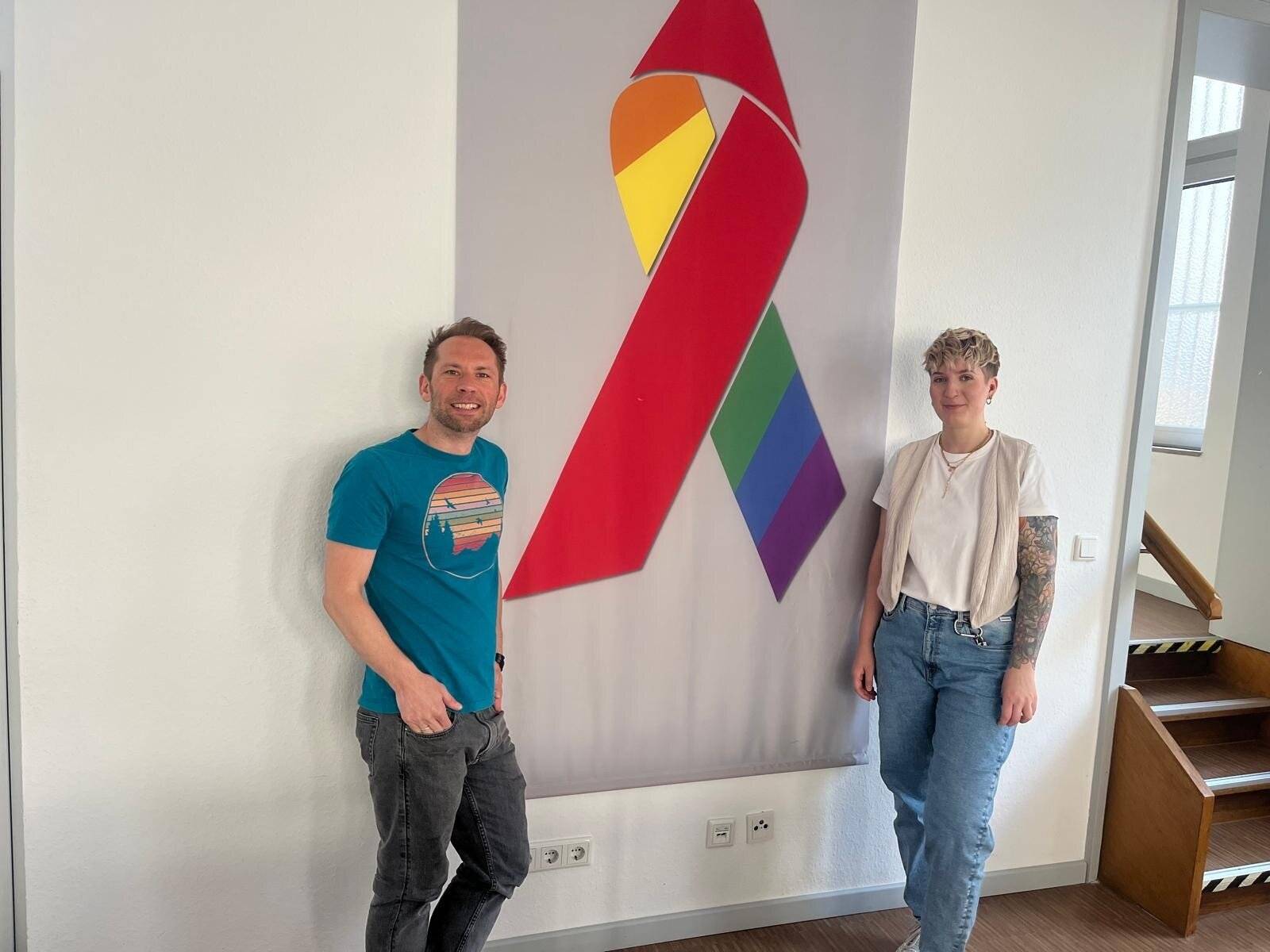 Das Präventionsteam der Aids-Hilfe: KLaus Schneider