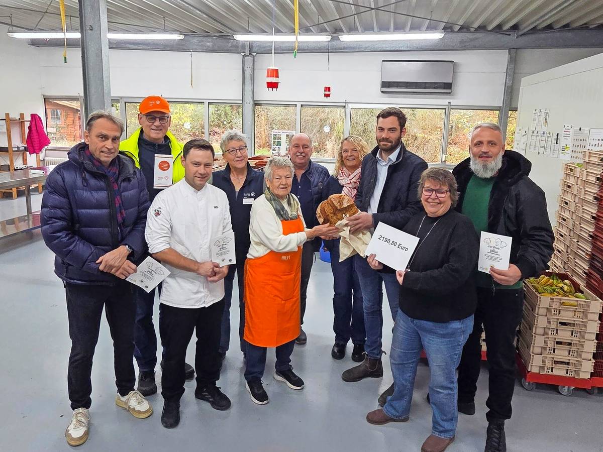 Vier-Köche-Aktion: 2200 Euro für die Tafel