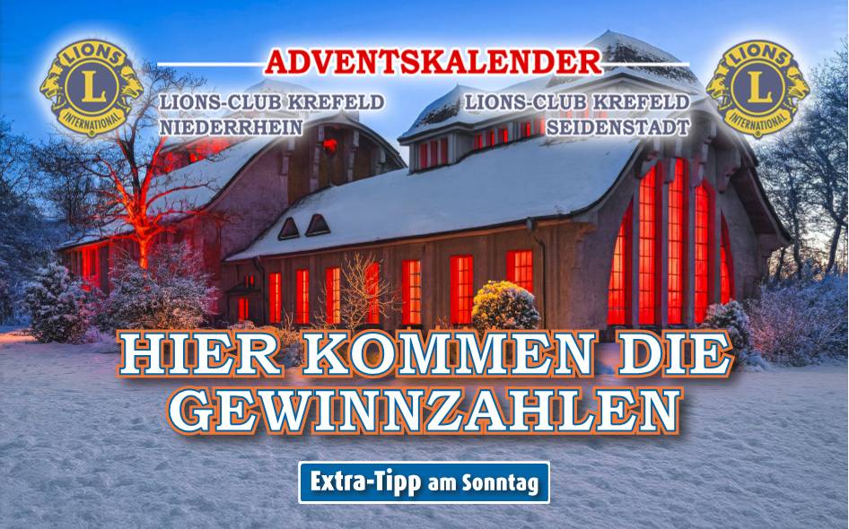 Die Gewinnzahlen des Lions-Adventskalenders
