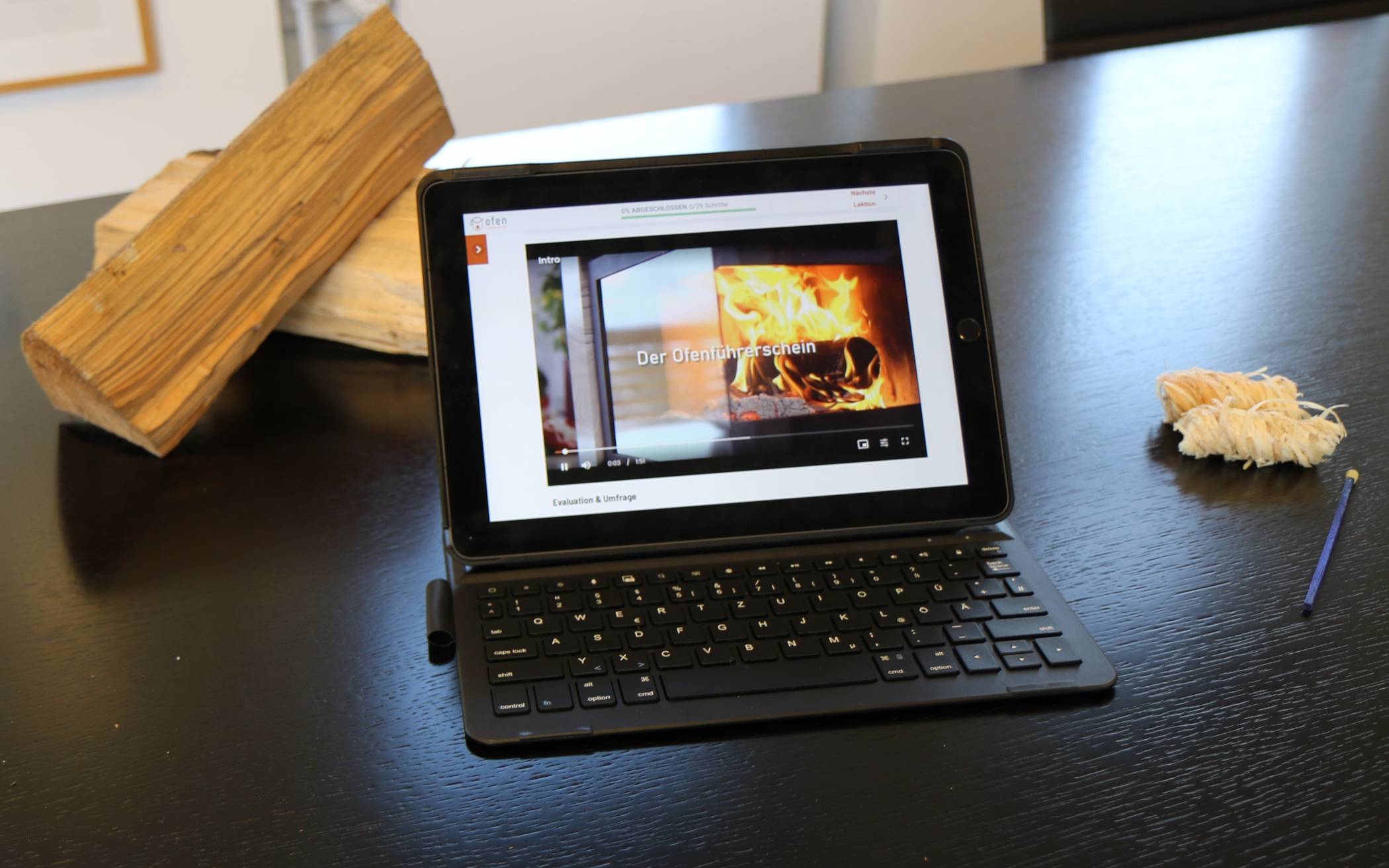  Mit dem Onlinekurs zum Ofenführerschein.   
