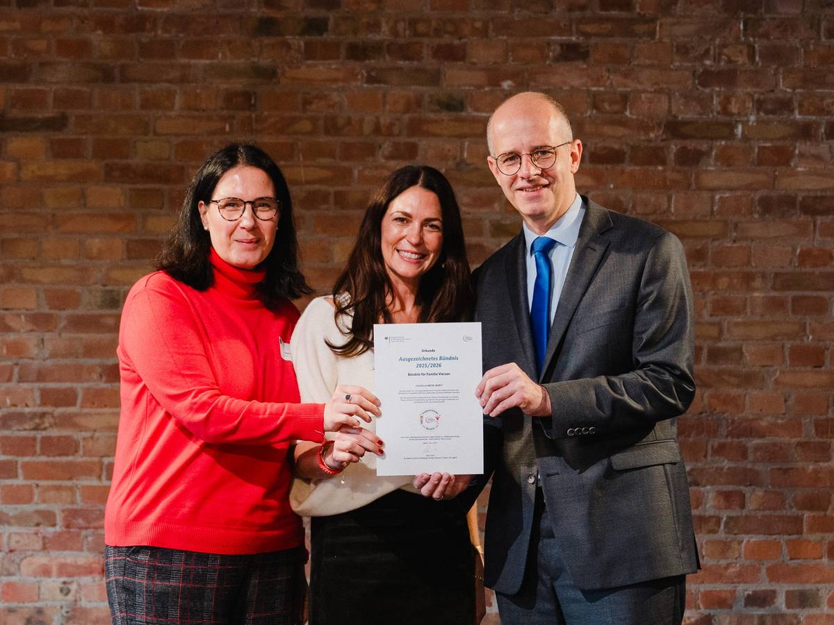 Auszeichnung: Bündnis für Familie