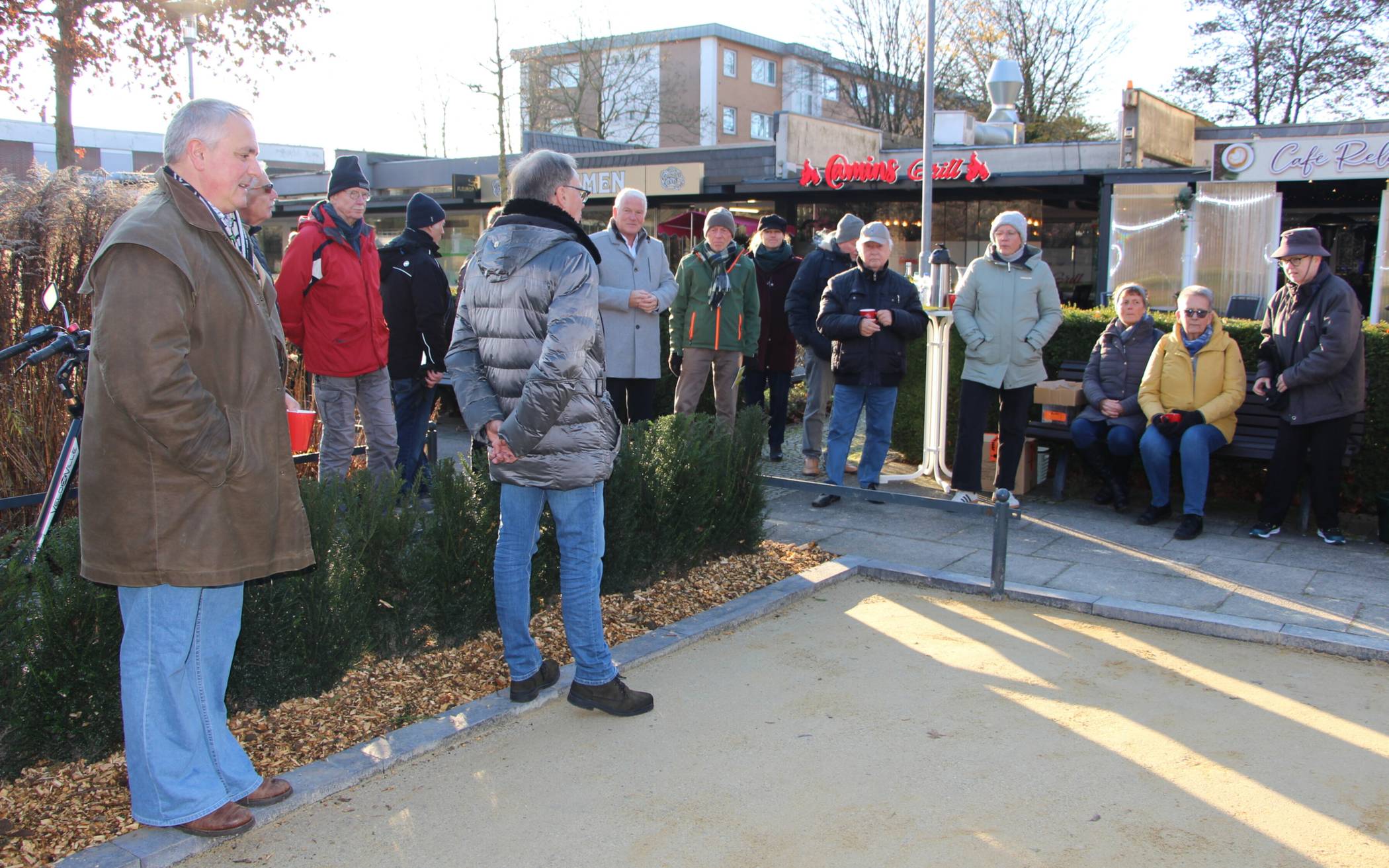 Boulebahn am Concordienplatz in Kempen eröffnet