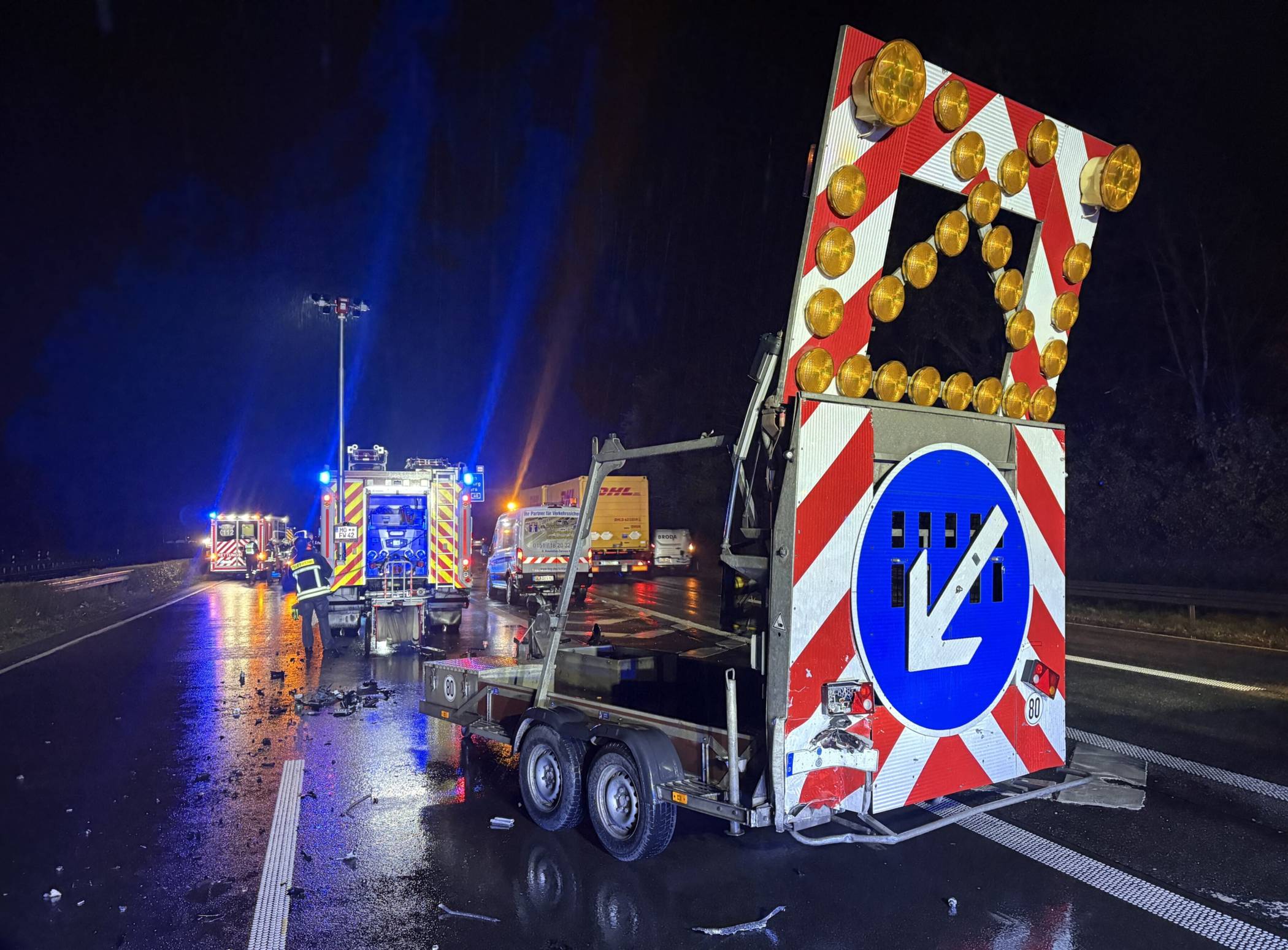 Einsatzstelle Autobahnkreuz Moers