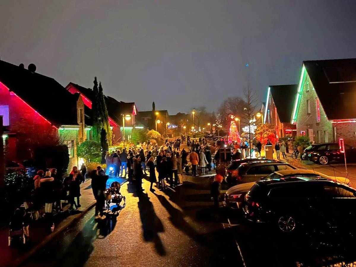 Weihnachtslichter leuchten