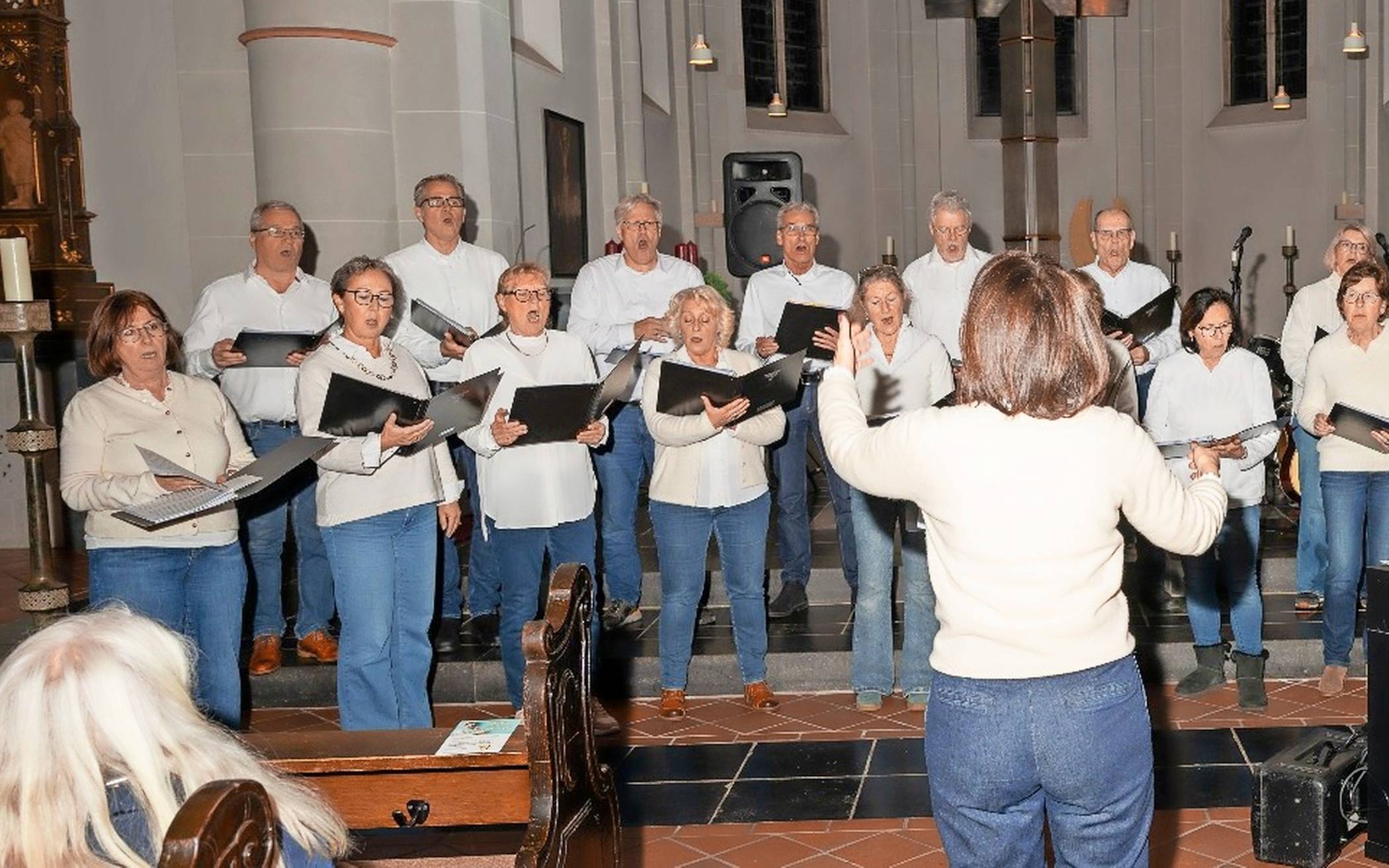 Der Chor „Stimmwerk“ in St.Nikolaus.&#x21e5;Foto: Stimmwerk