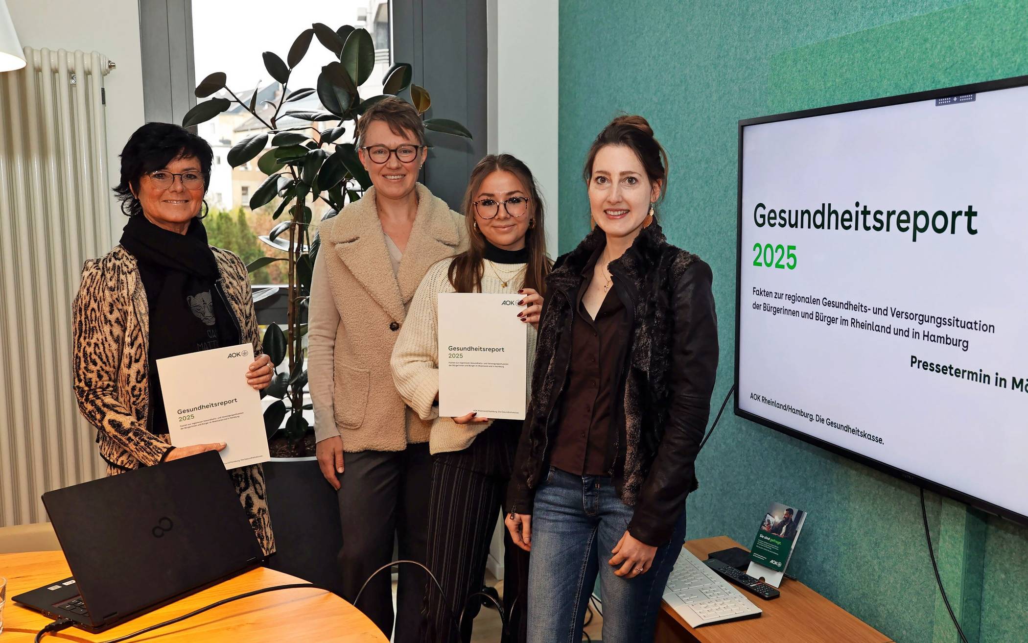 Haben den AOK-Gesundheitsreport 2025 vorgestellt (v.l.):