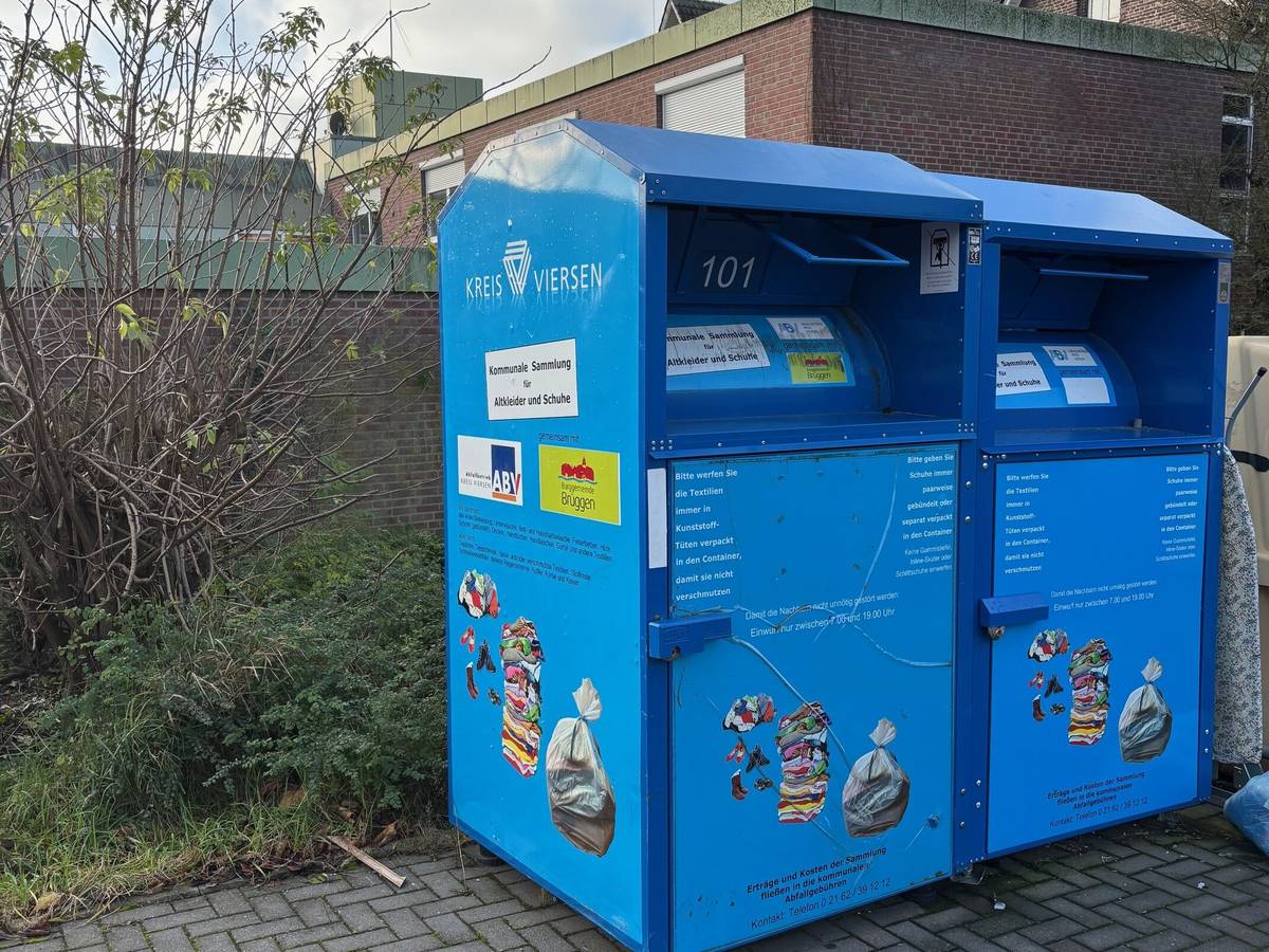 Fünf neue Altkleider-Container
