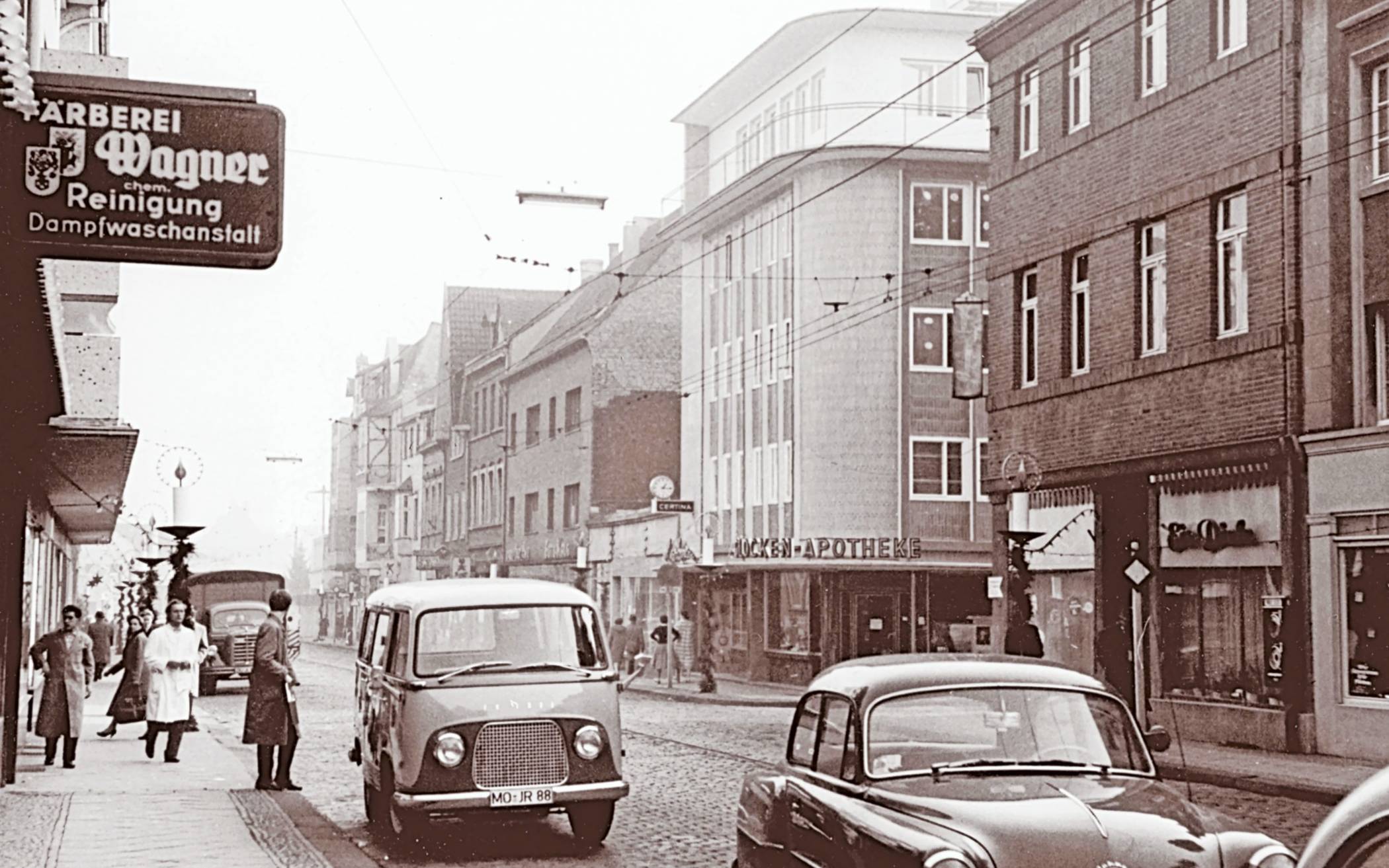 Ein Blick in die Homberger Straße