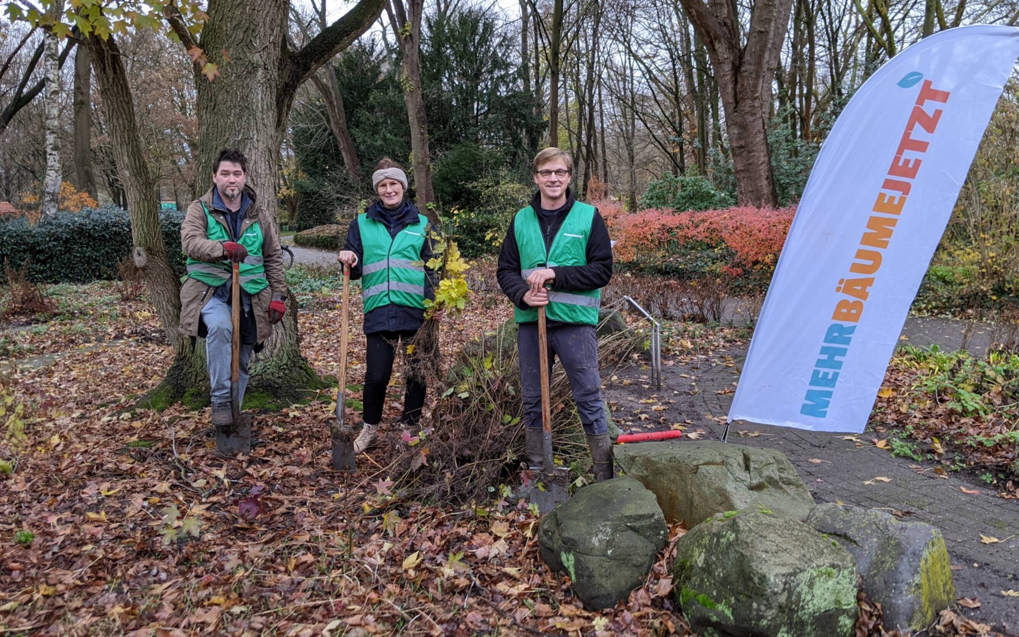 „Mehr Bäume Jetzt“ – erste Ernteaktion