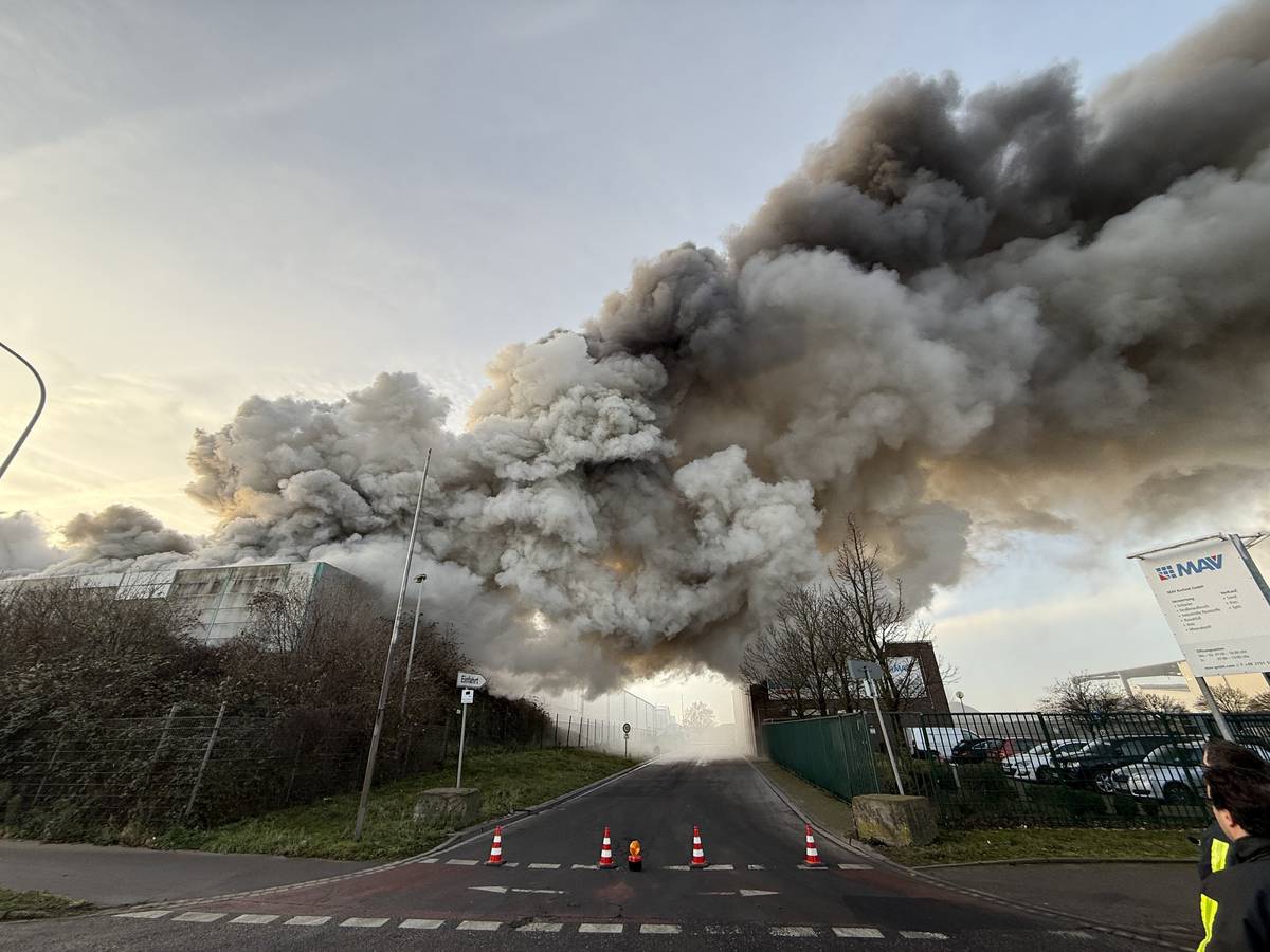 Großeinsatz im Krefelder Hafen
