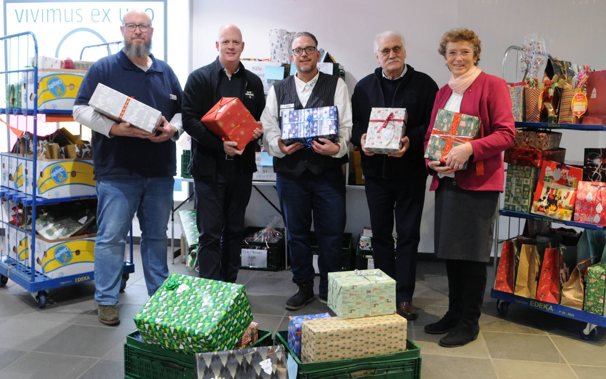  Jörg Schlonsok, Sven Dekker, Tobias Skiba, Norbert Raber und Direktorin Annegret Puttkammer 