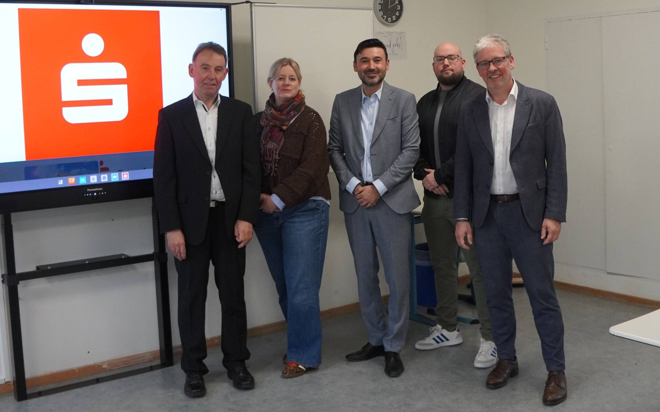 Im digitalen Unterrichtsraum (v.l.): Stefan Vander