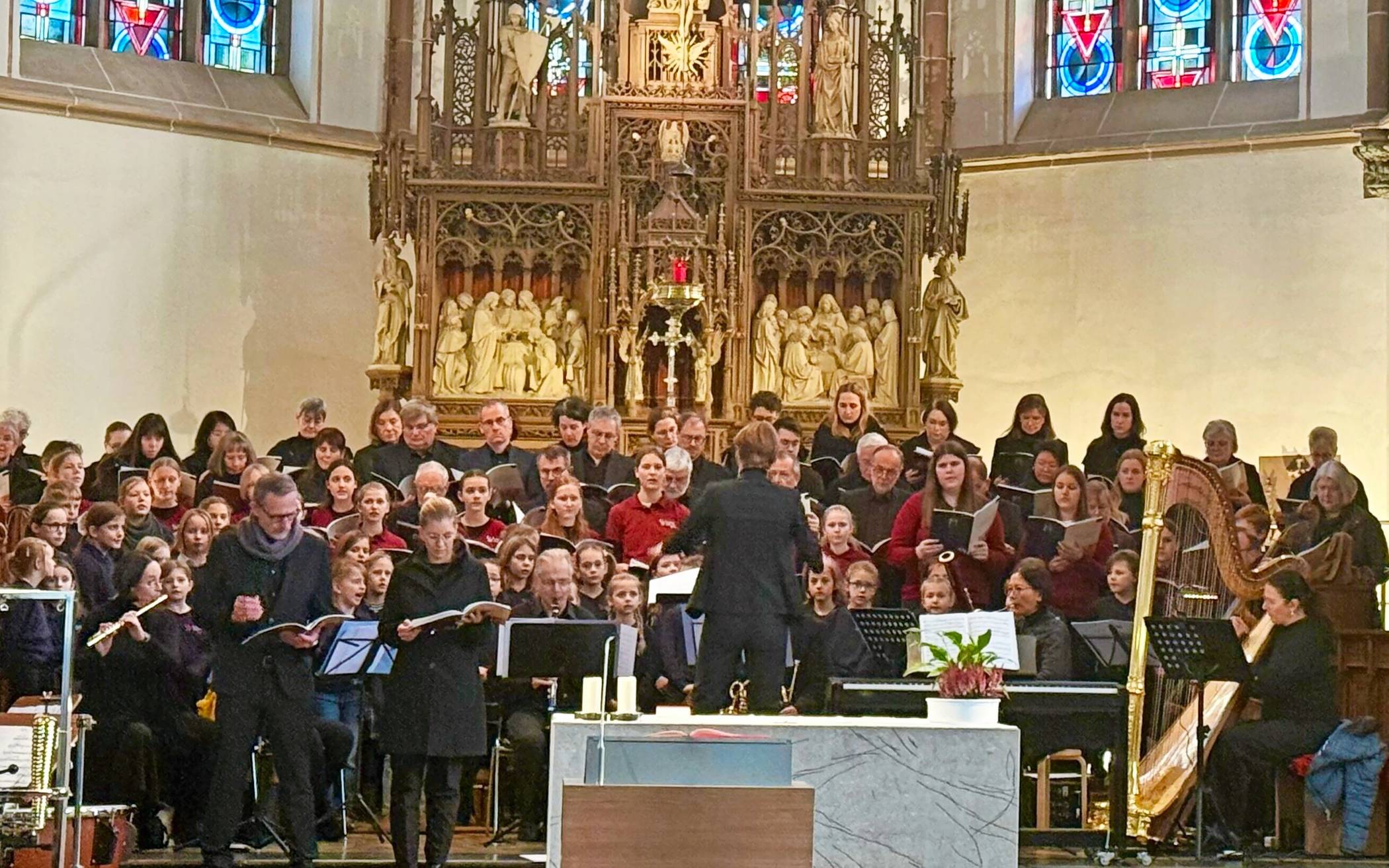 Die Chorgruppe von St. Katharina wird heute das Konzert gestalten.