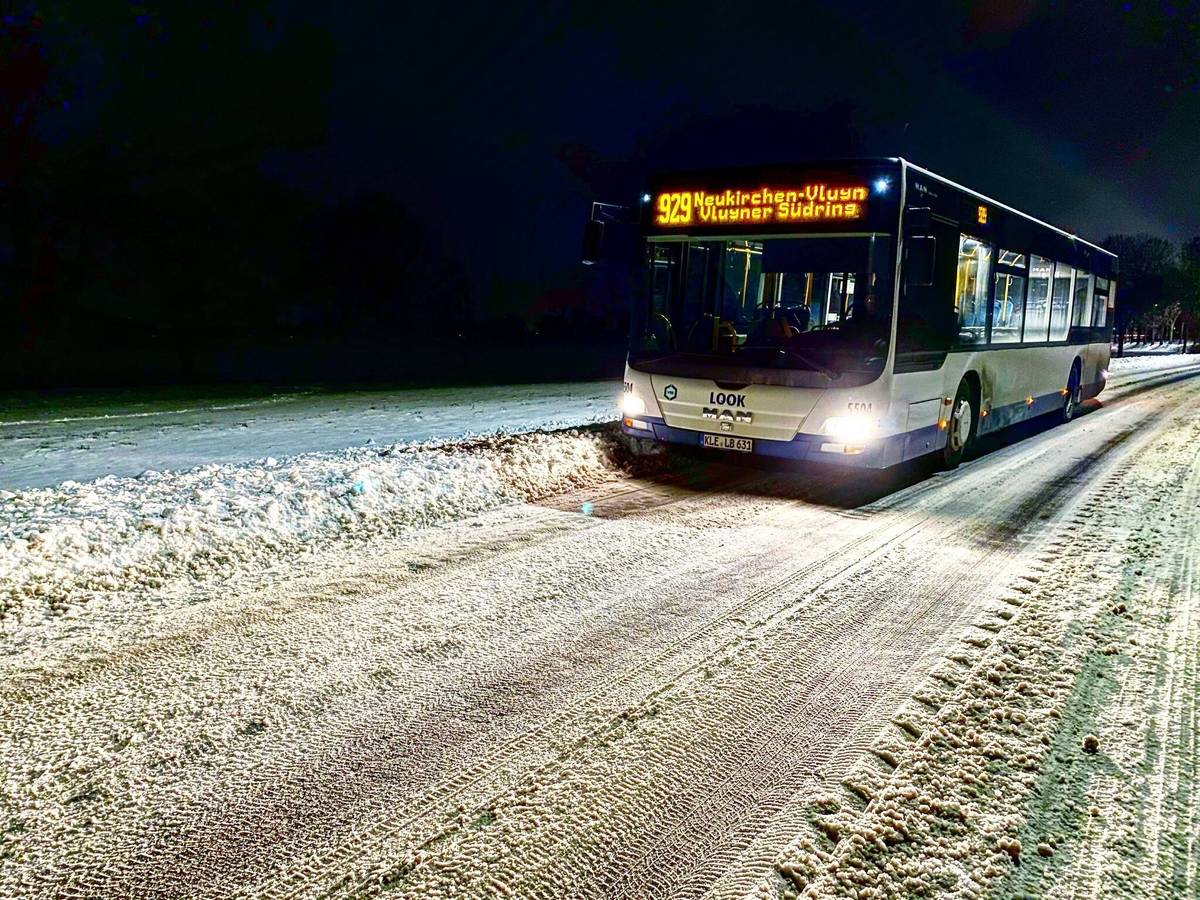 Einschränkungen im Linienverkehr möglich - Schnee und weiter erhöhte Glättegefahr