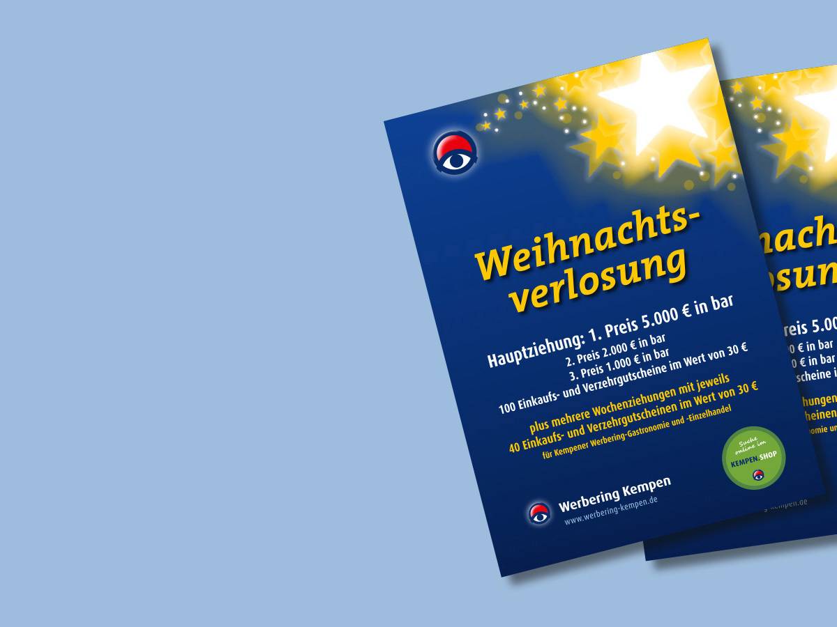 Hauptziehung der Weihnachtsverlosung am Samstag
