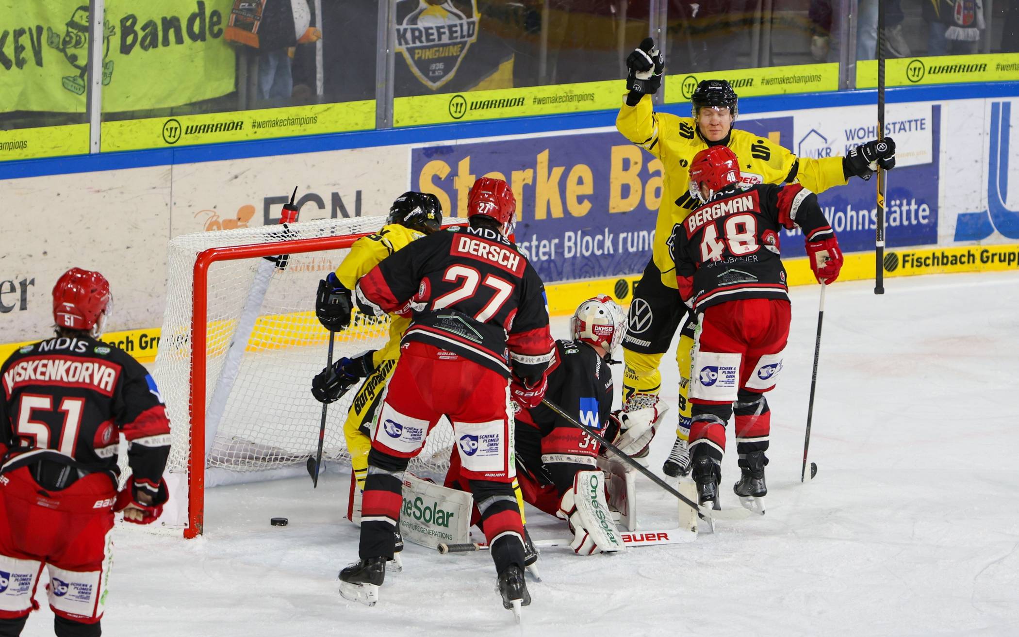 Krefeld Pinguine triumphieren auch über den EV Landshut