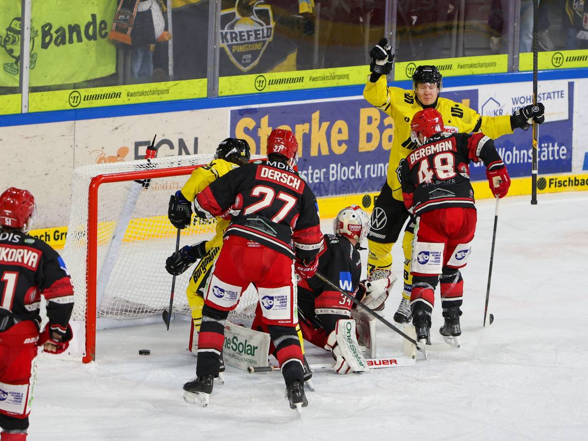 Krefeld Pinguine triumphieren auch über den EV Landshut