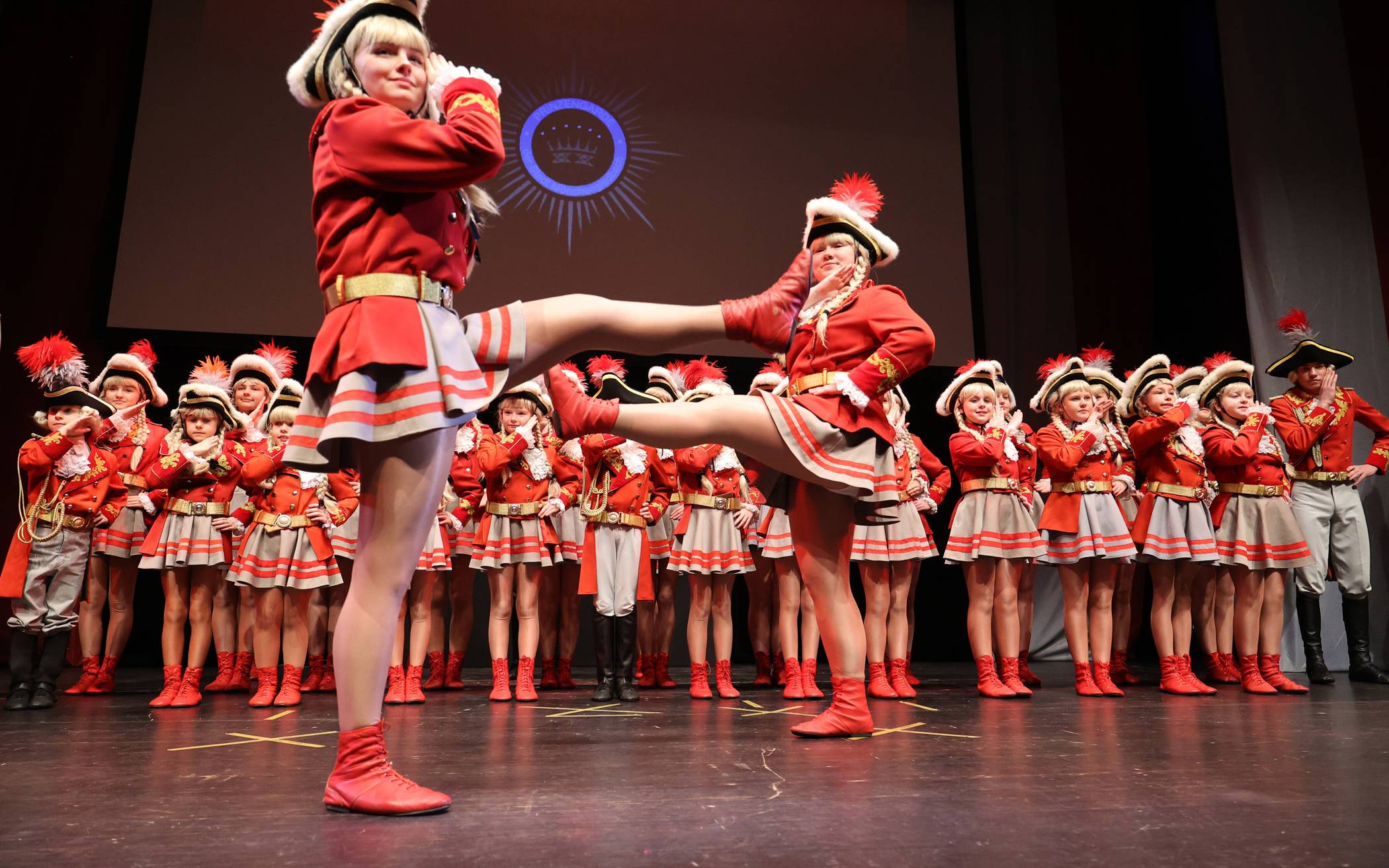 Die Juniorengarde legte einen tollen Auftritt...