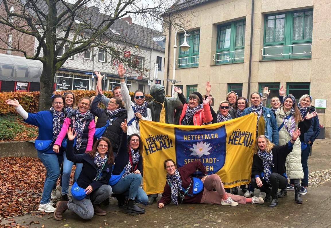 Wollen mehr Musik, Fröhlichkeit und Begeisterung auf die Straßen bringen: die neu organisierten Nettetaler Seenstadt-Möhnen.   