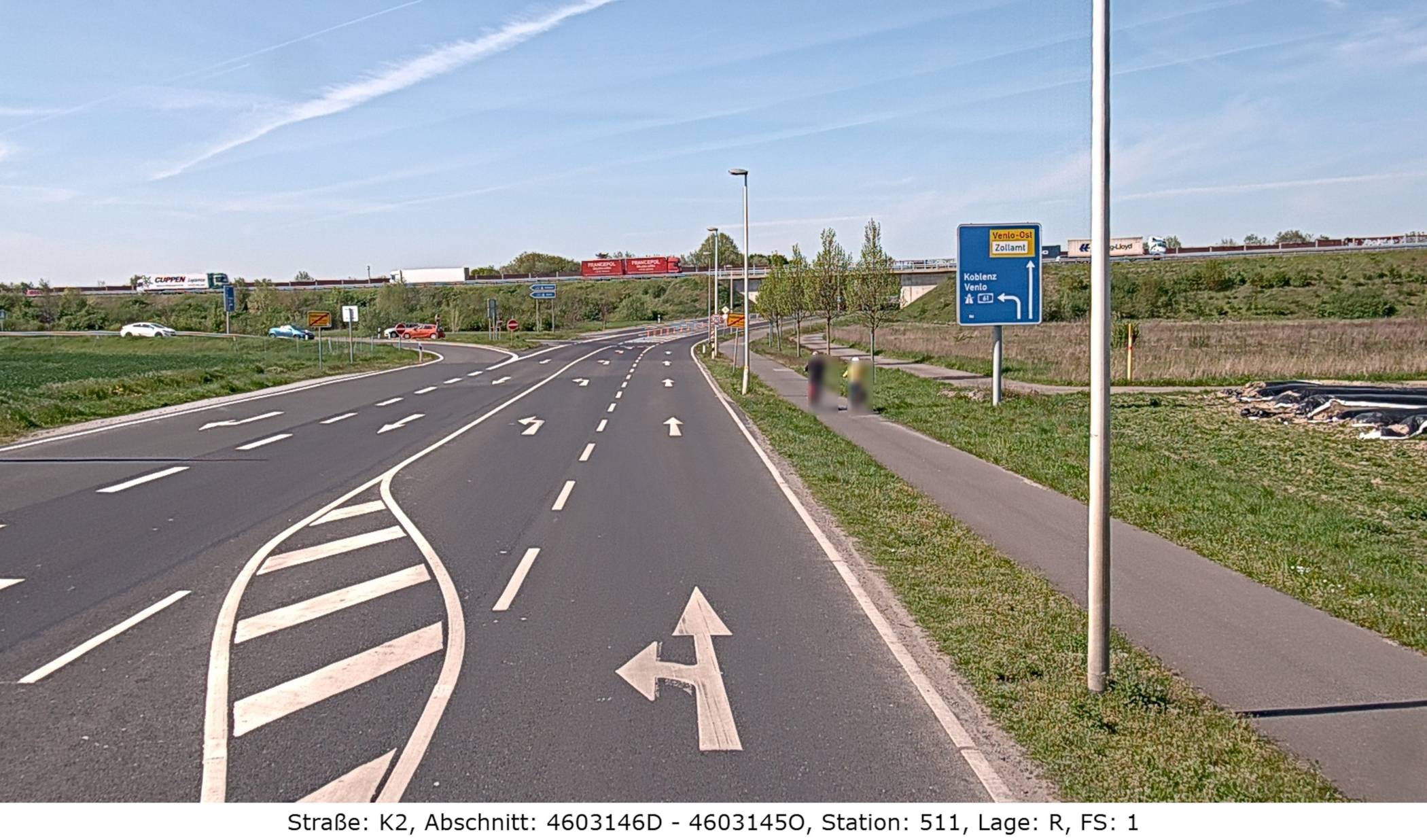  Die Kreisstraße 2 wird umgebaut. 