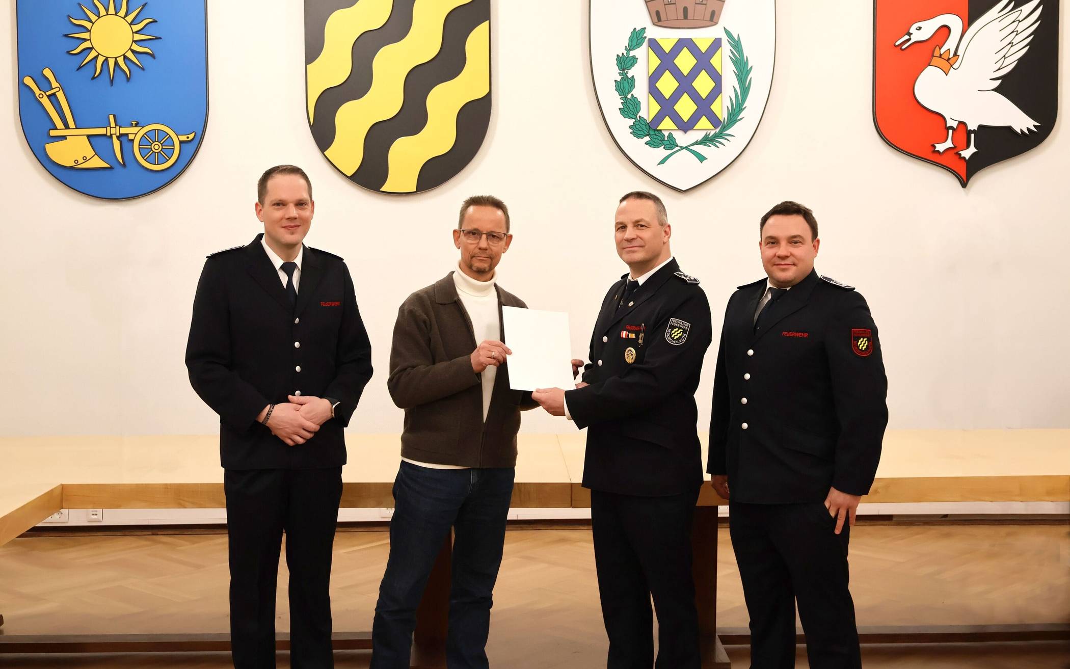 Thorsten Eckhardt (2.v.r.) erhielt die Ernennungsurkunde