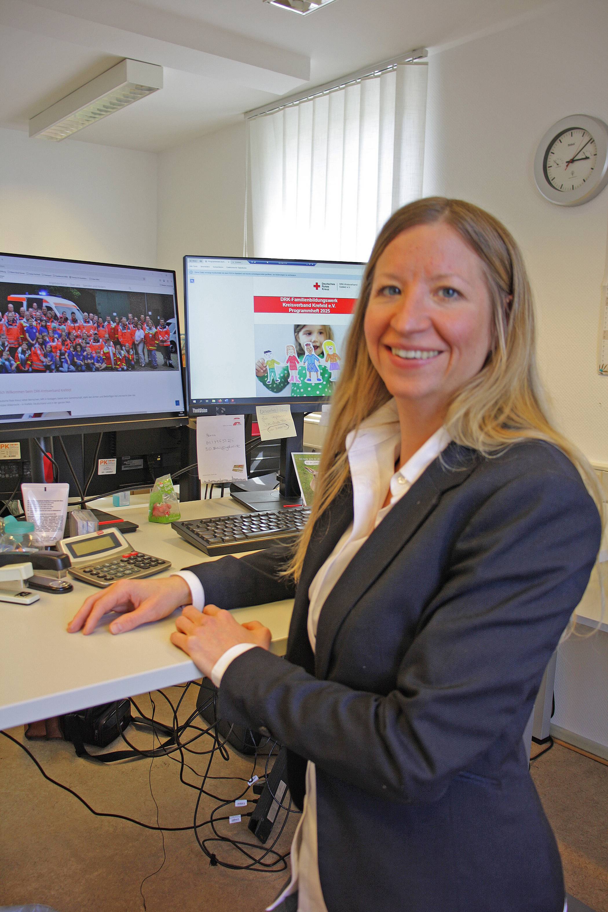  Irina Osthoff ist die Leiterin des DRK Familienbildungswerks. 