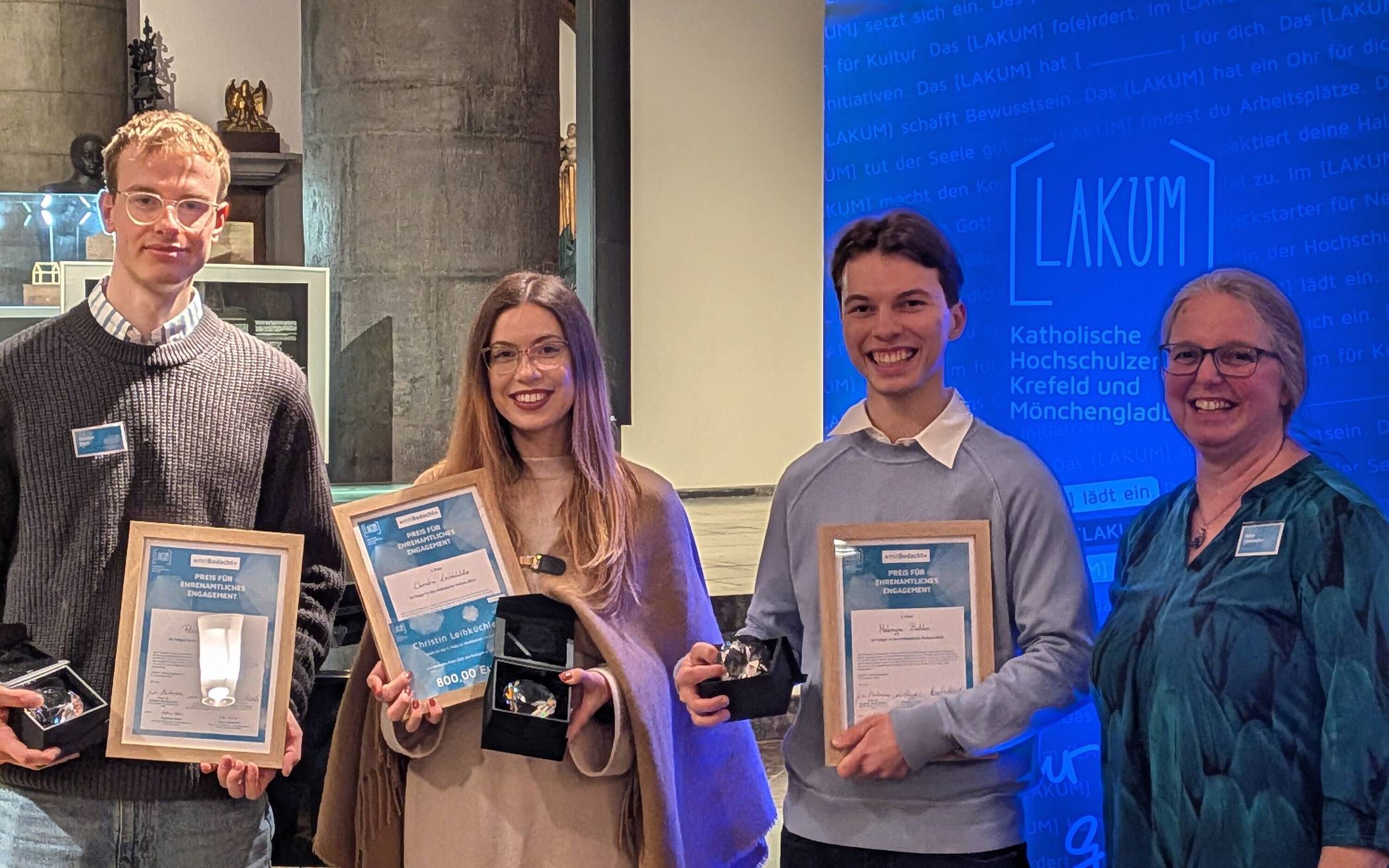 Die Studierenden Florian Dust, Christin Leibküchler