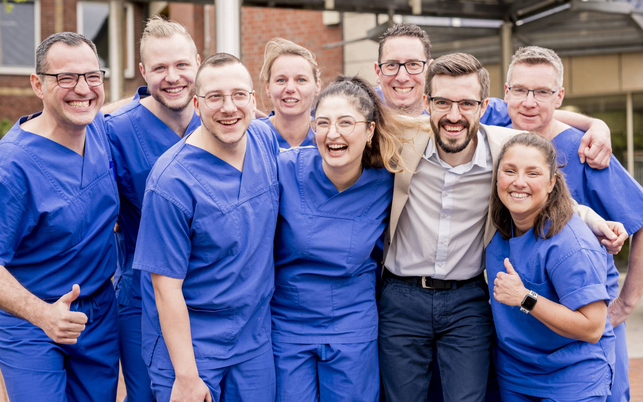 Das OP-Team des Hospitals Kempen freut