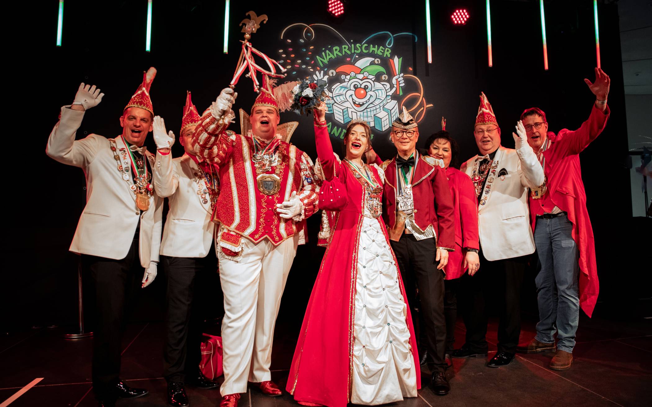 Der Kamp-Lintforter Karnevalsverein bei der Verleihung