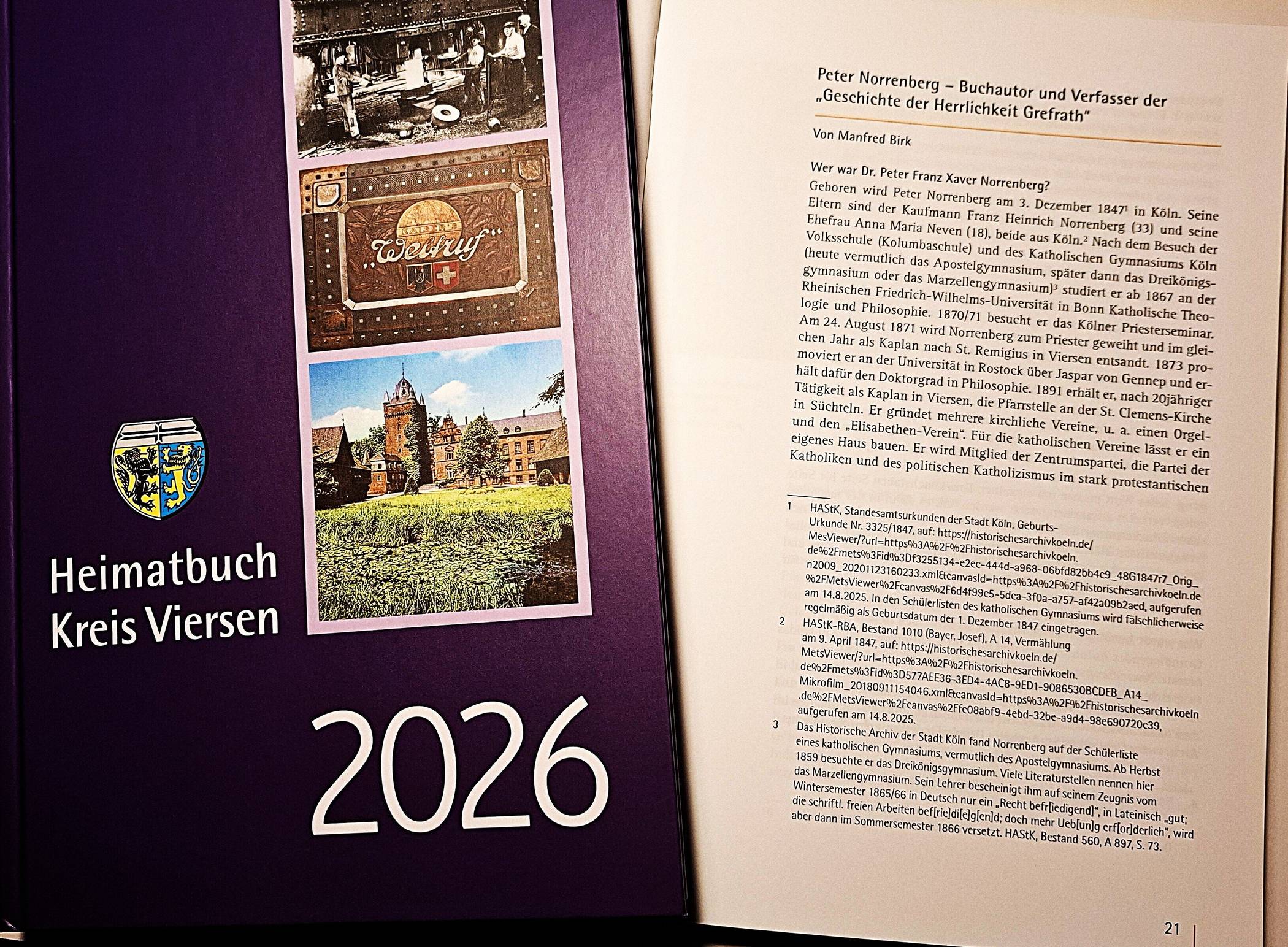 Heimatbuch Kreis Viersen 2026: Geschichte und Geschichten