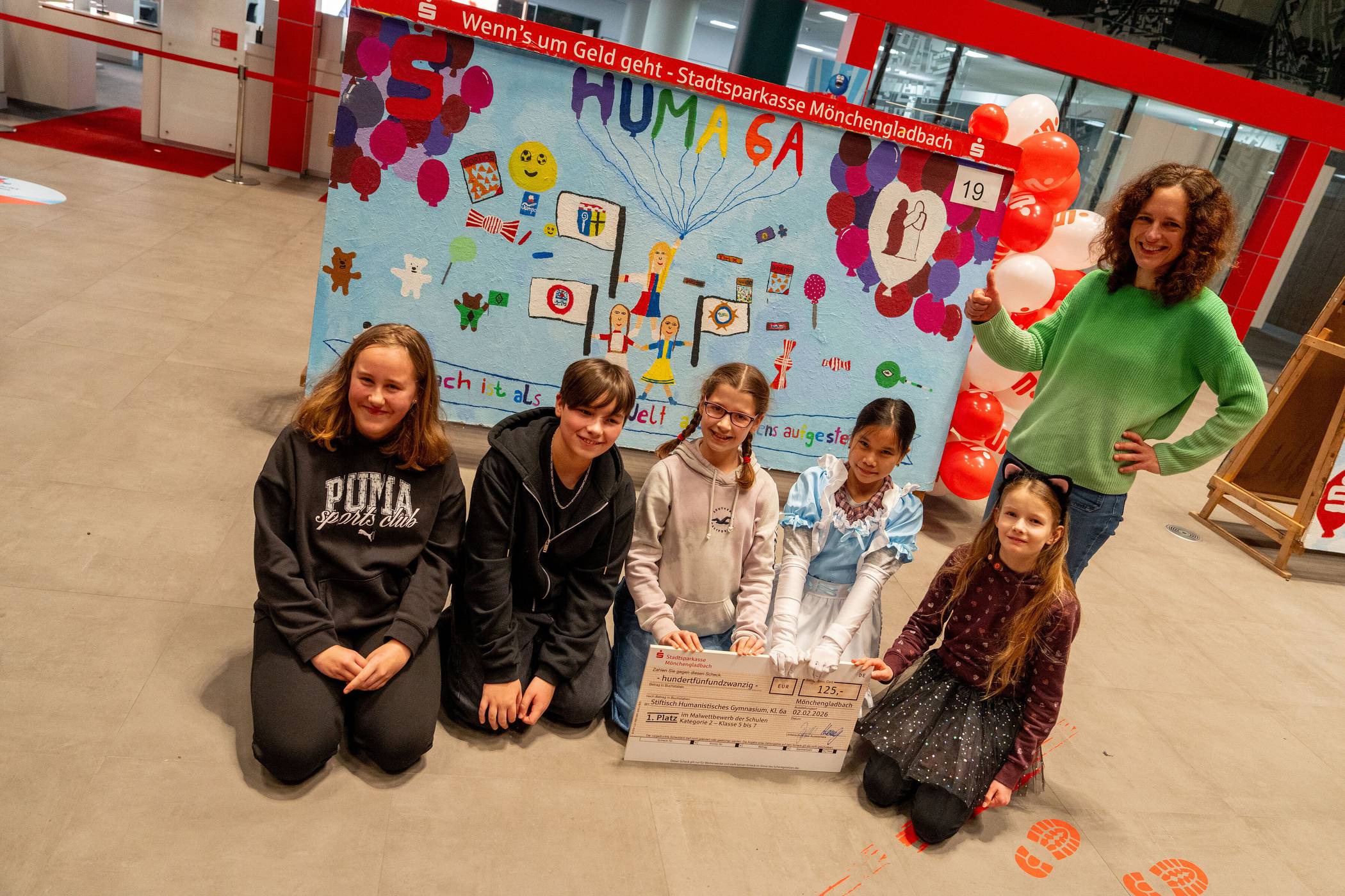Sieger in der Kategorie Klassen 5 bis 7: die Klasse 6a des Stiftisch Humanistischesn Gymnasiums.