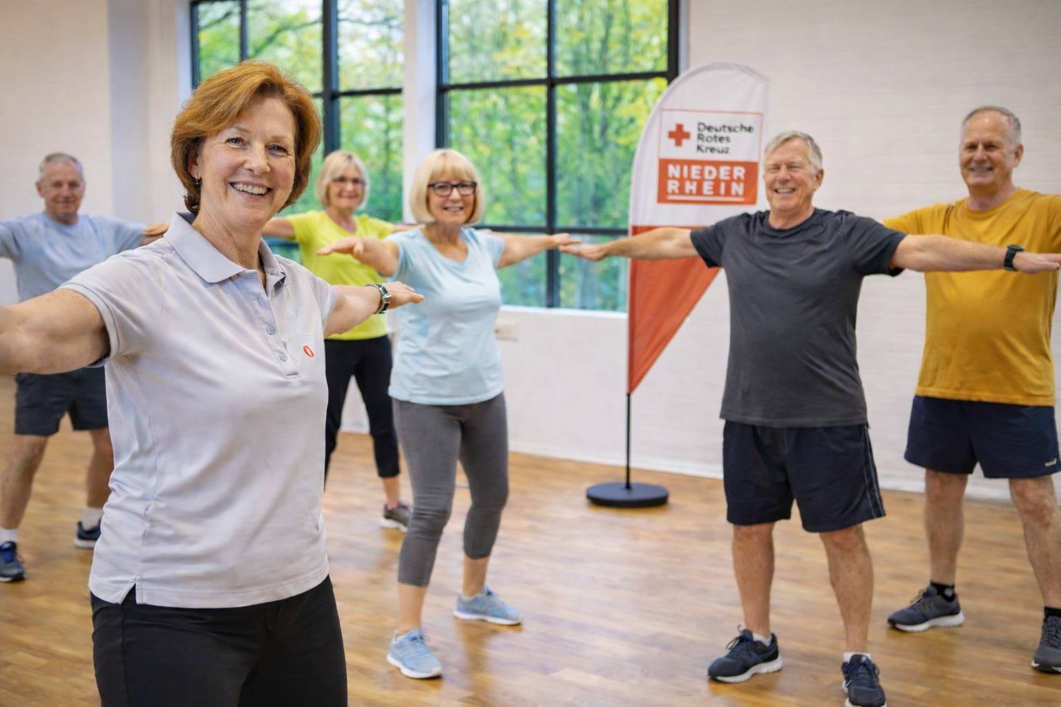  Bewegung in guter Gemeinschaft: Das DRK Niederrhein bietet regelmäßige Gymnastik- und Bewegungskurse in der Familienbildung an. 
