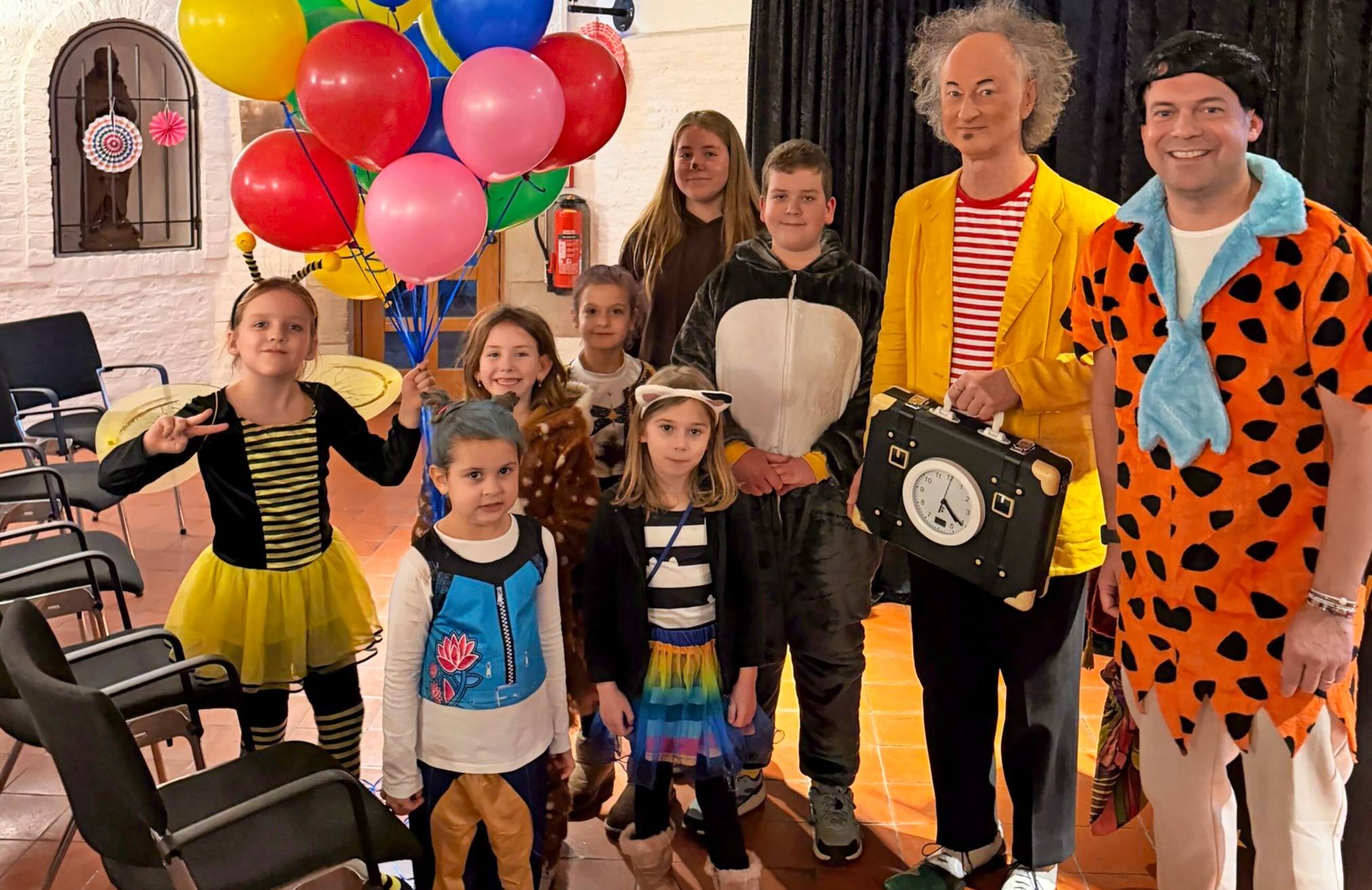 Bürgermeister lud zur Party mit Patenkindern ein