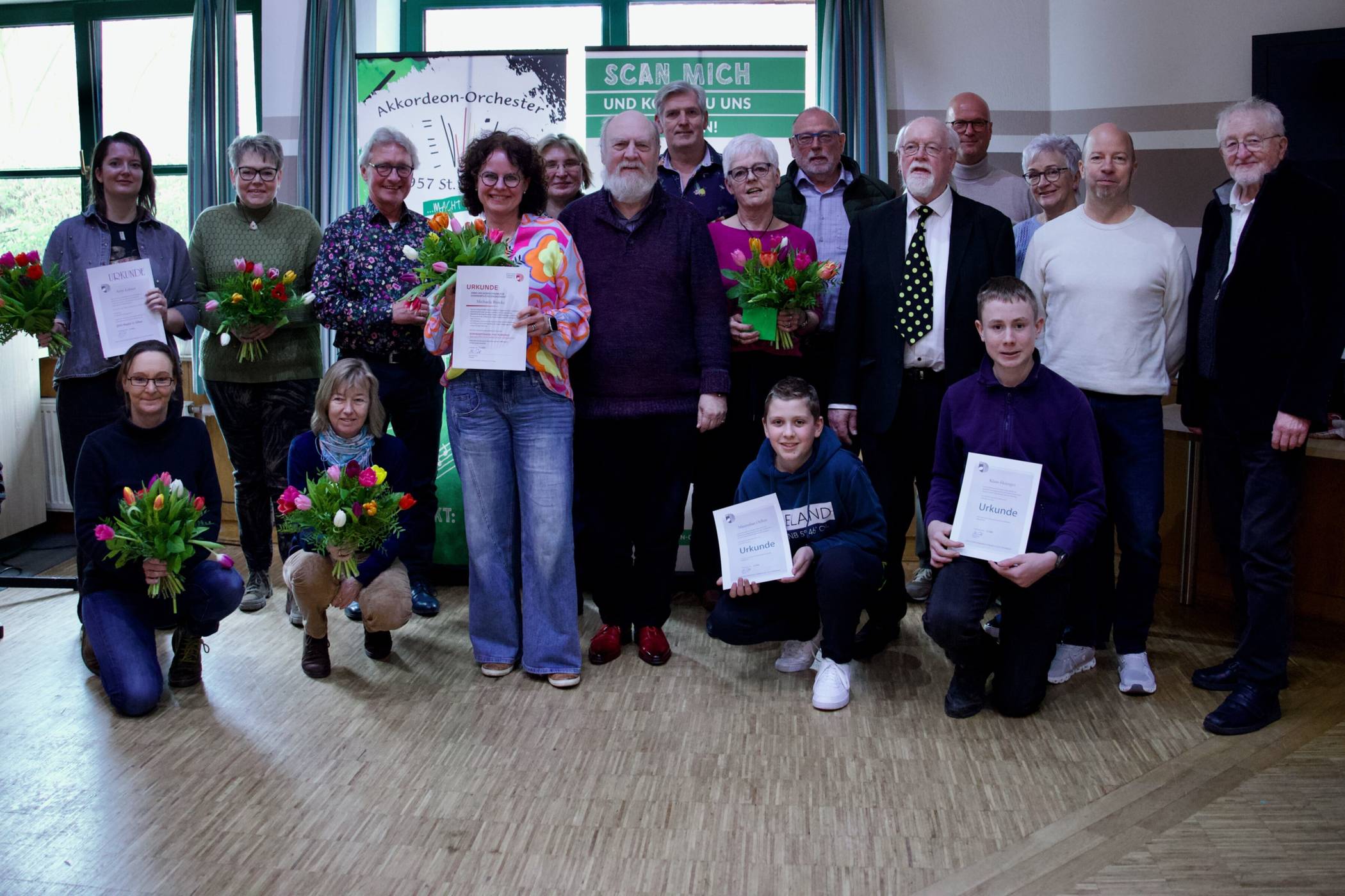 Auf der Jahreshauptversammlung des Vereins wurden zahlreiche Mitglieder geehrt.
